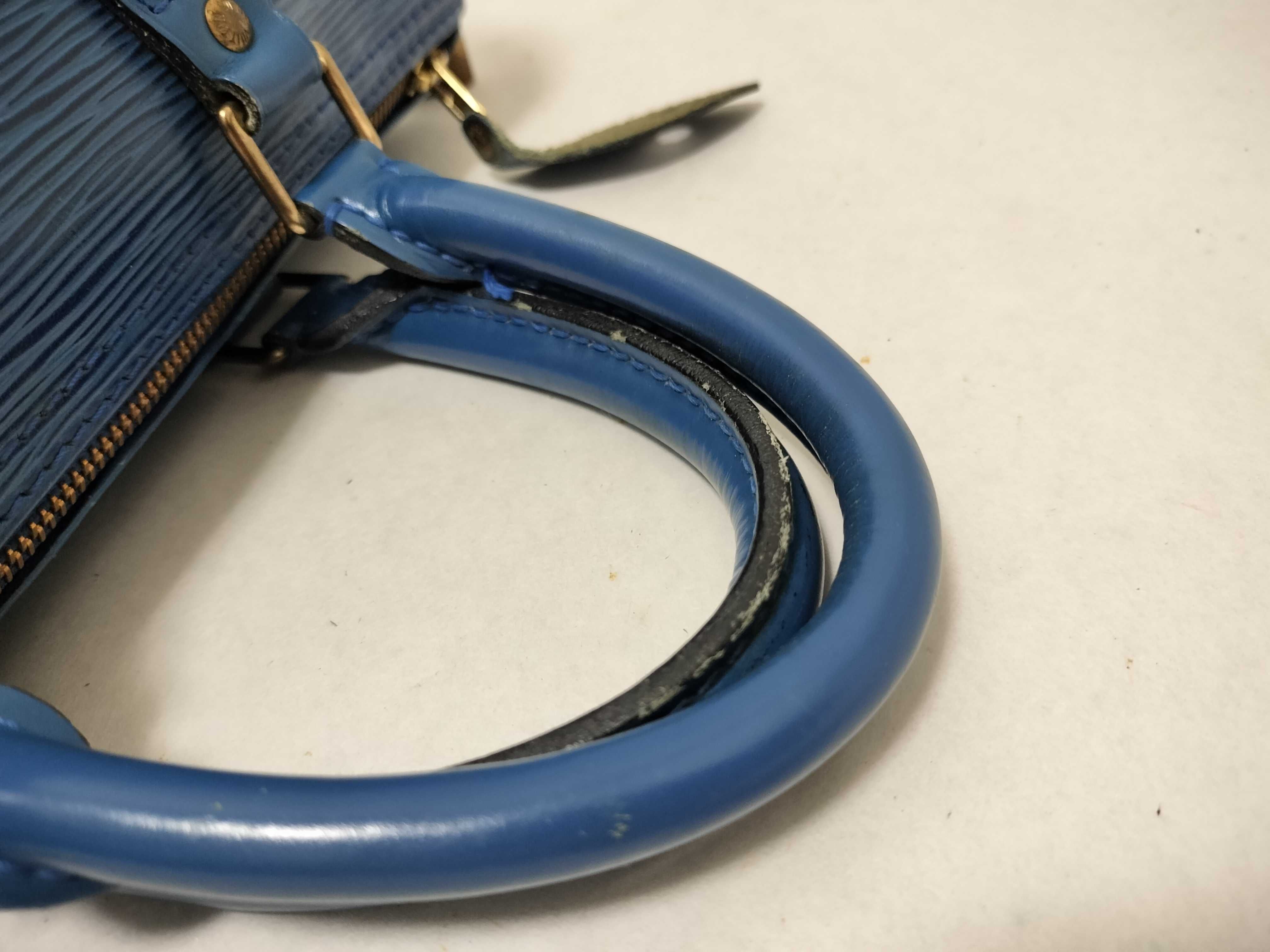 Epi Speedy 25 Handbag with Key and Padlock — view 4