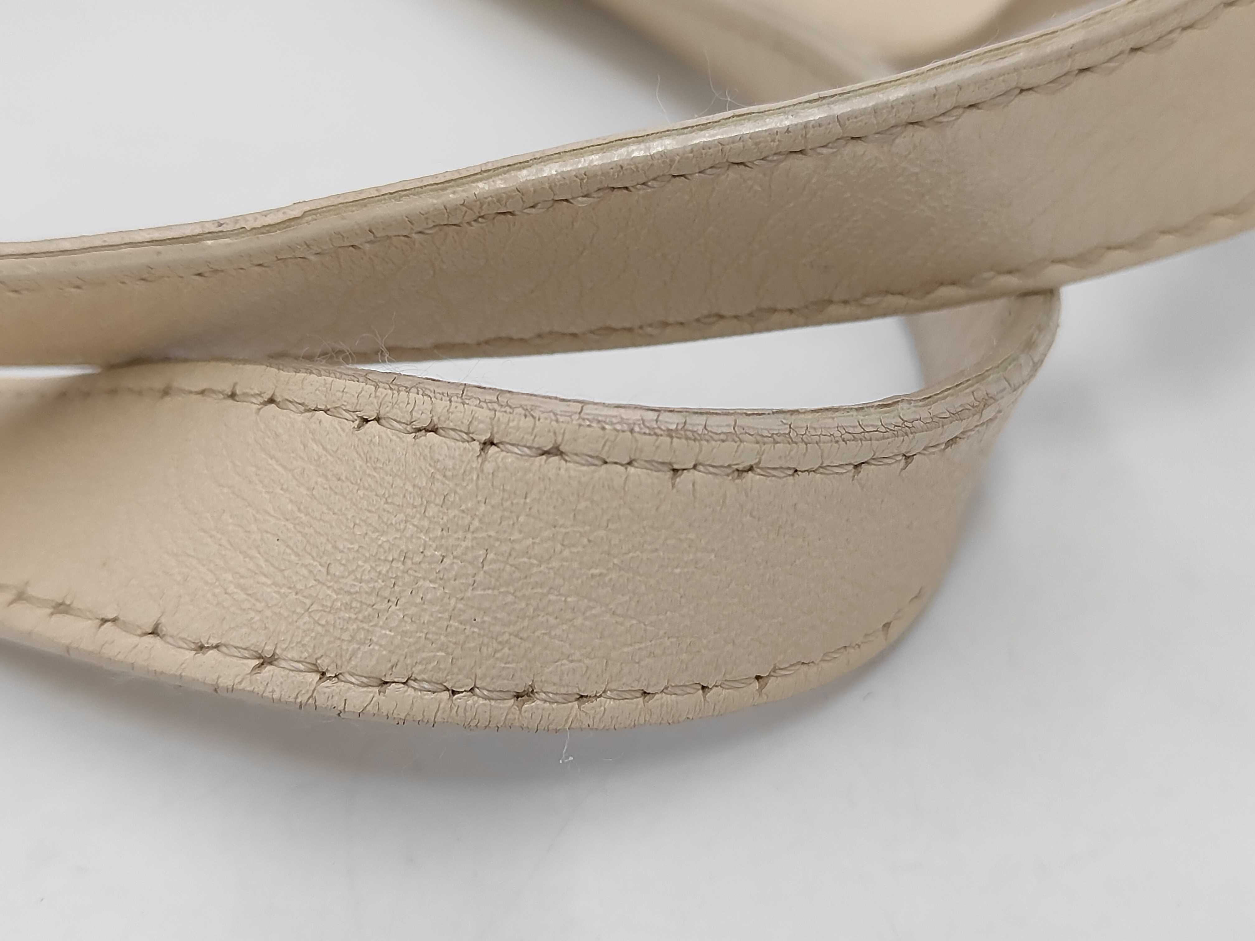 Canvas x Leather Zucchino Tote Bag, Brown, Gold Hardware, with Dust Bag. — view 4