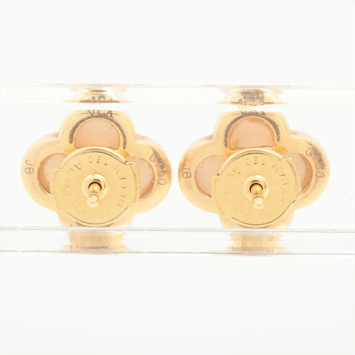 Pure Alhambra Shell Earrings 750(YG) 3.3g JB105270 Shell — view 2