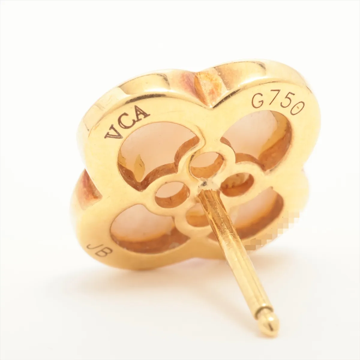 Pure Alhambra Shell Earrings 750(YG) 3.3g JB105270 Shell — view 5