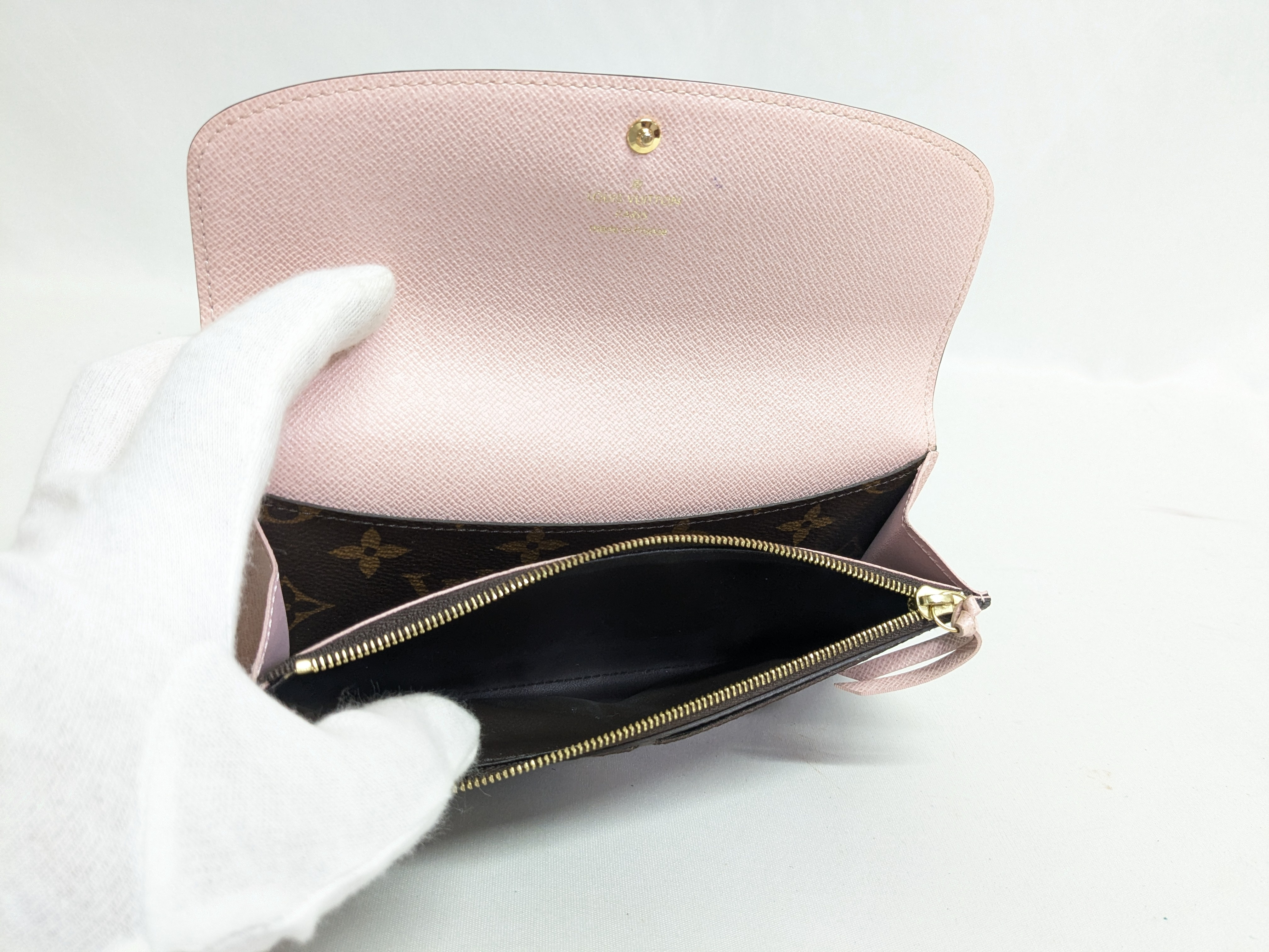LV Monogram Emilie Rose Ballerine IC Chip Wallet — view 7