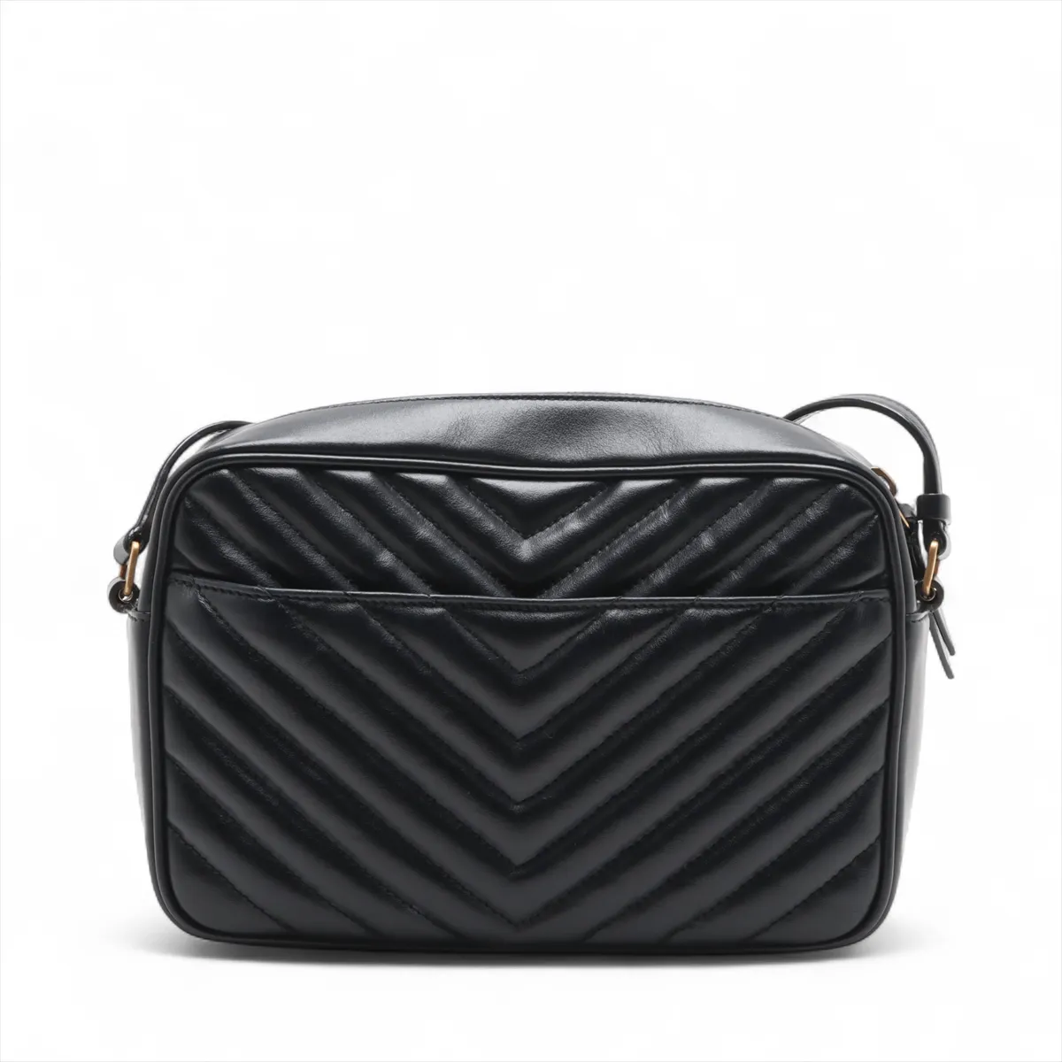 Lou Camera Leather Shoulder Bag Black 761554 — view 2