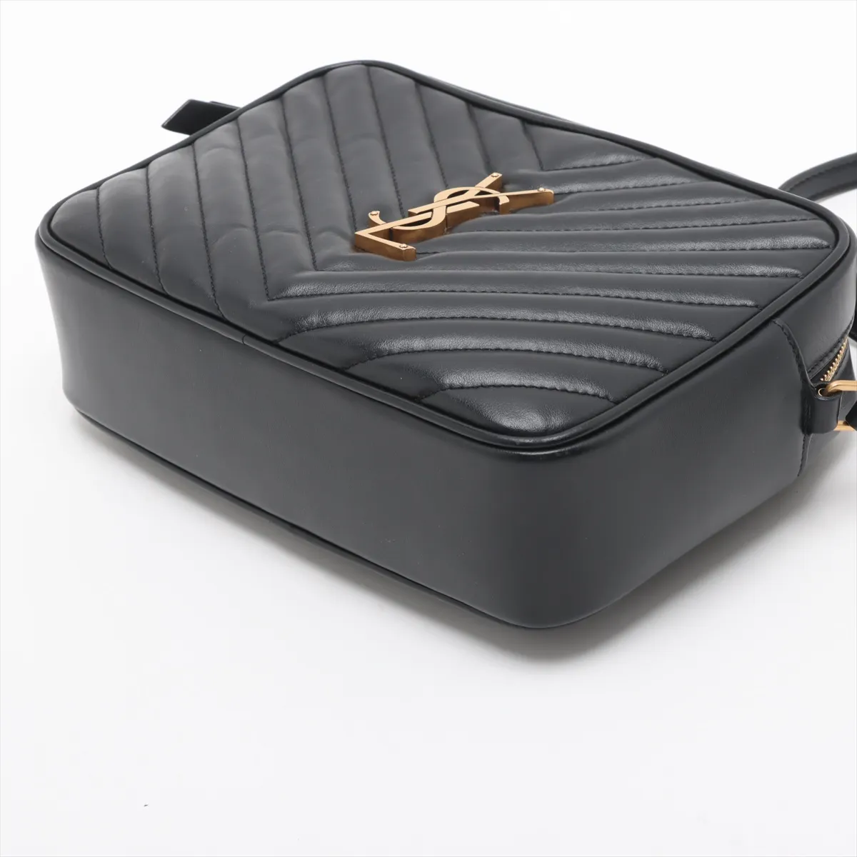 Lou Camera Leather Shoulder Bag Black 761554 — view 3