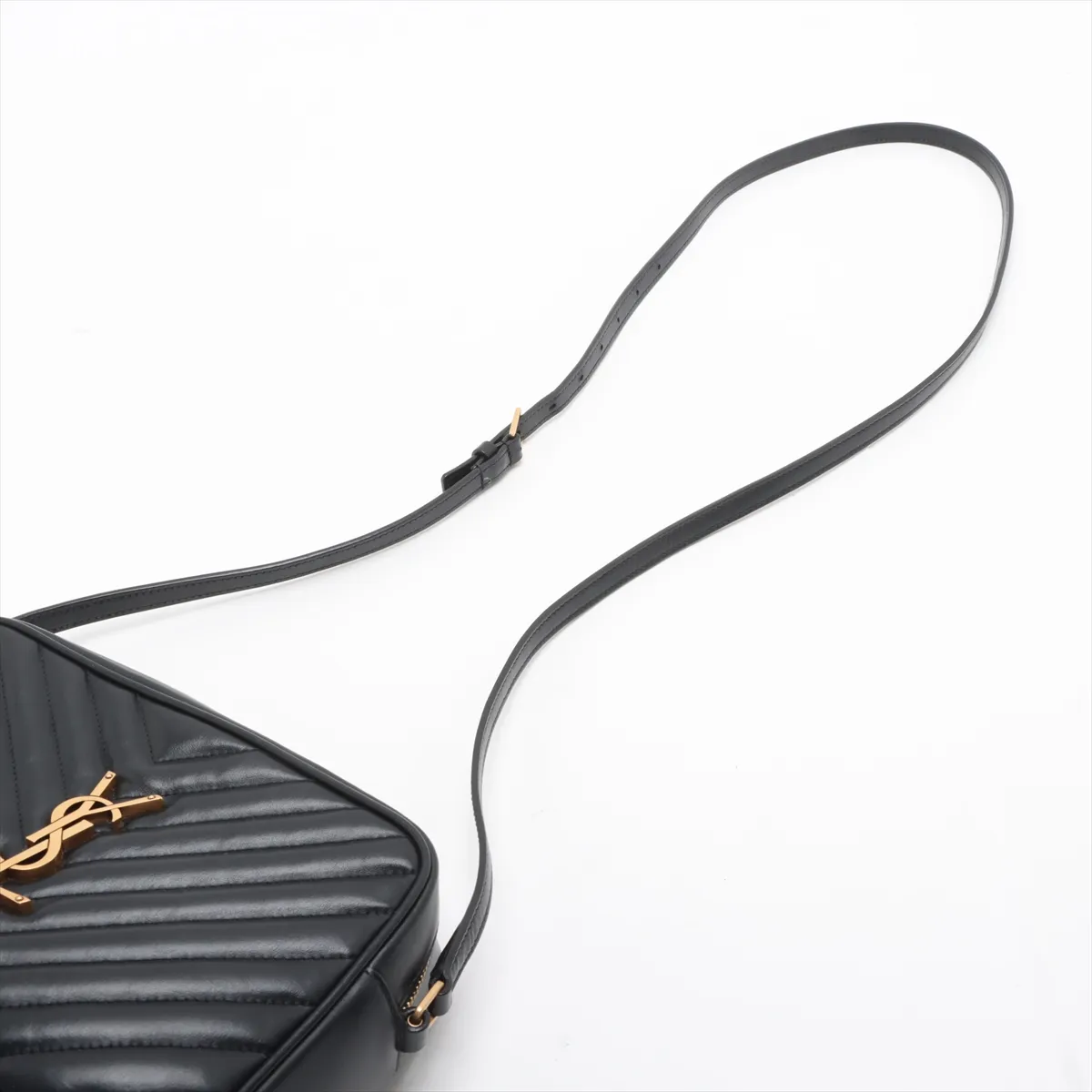 Lou Camera Leather Shoulder Bag Black 761554 — view 5