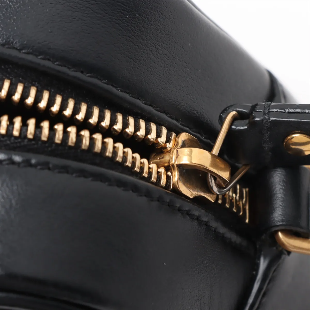 Lou Camera Leather Shoulder Bag Black 761554 — view 10