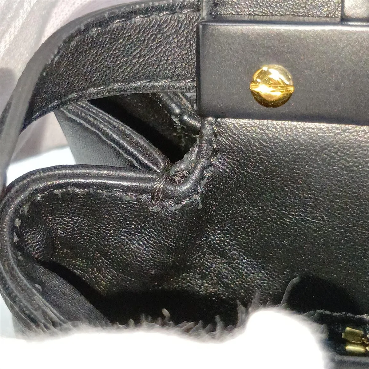 Mini Peekaboo Leather x Studs 2-Way Handbag Black 8BN244 — view 15