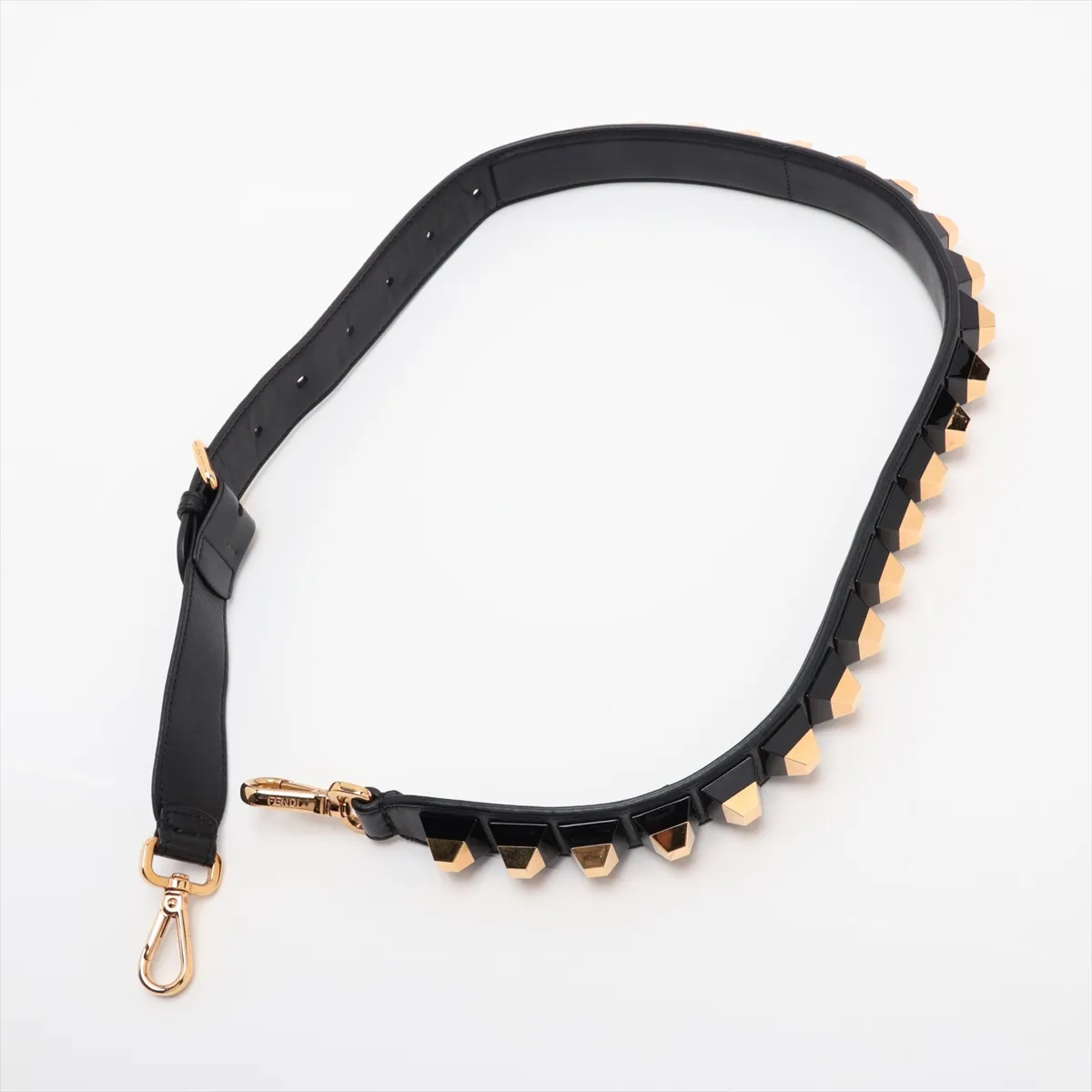 Mini Peekaboo Leather x Studs 2-Way Handbag Black 8BN244 — view 7