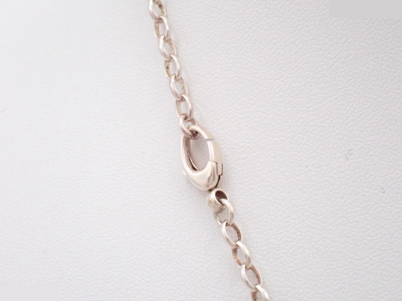 Interlocking G Silver Necklace, 925 Sterling Silver, 14.6g — view 2