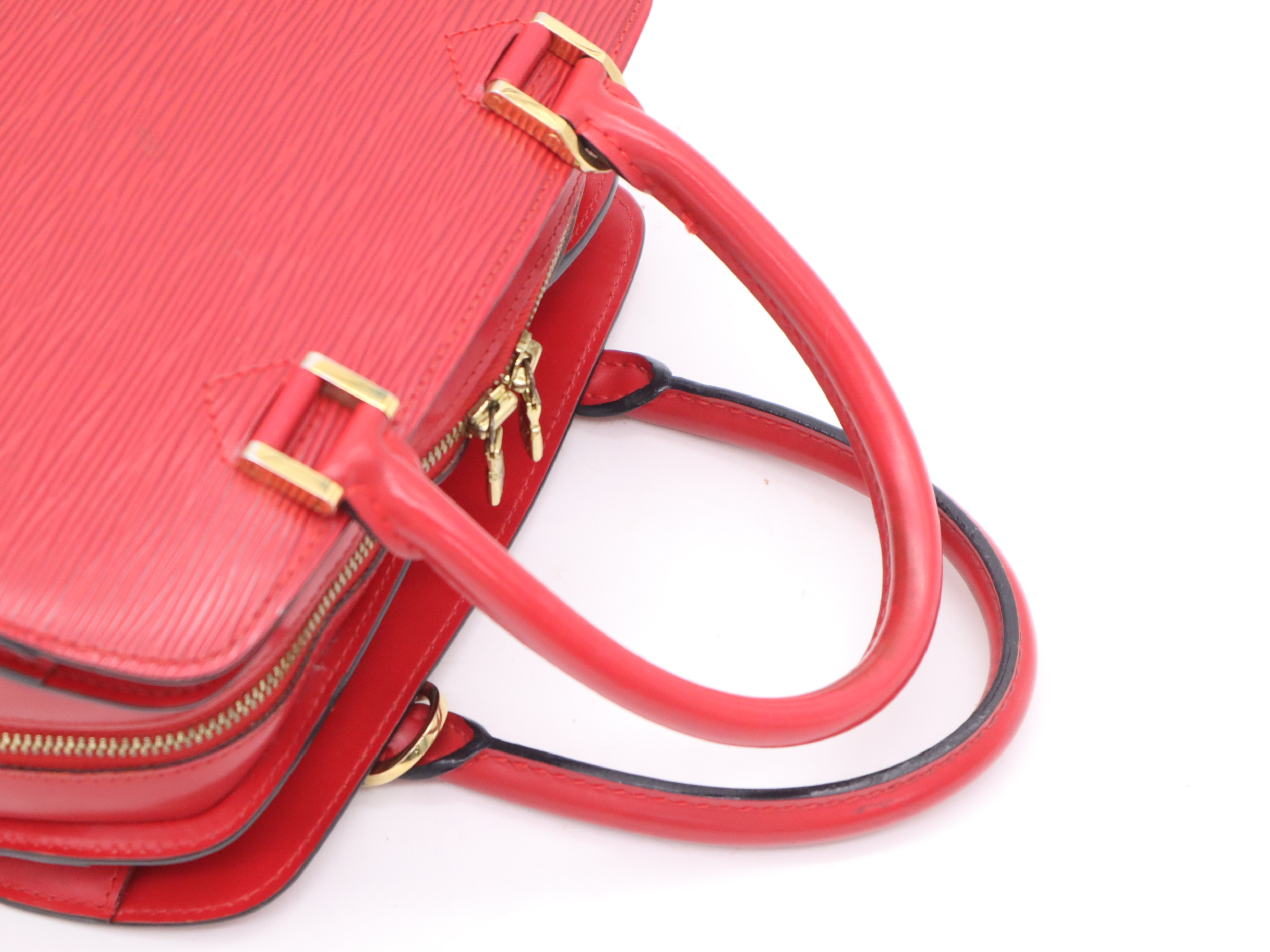 M52057 Epi Pont Neuf Castilian Red Handbag — view 6