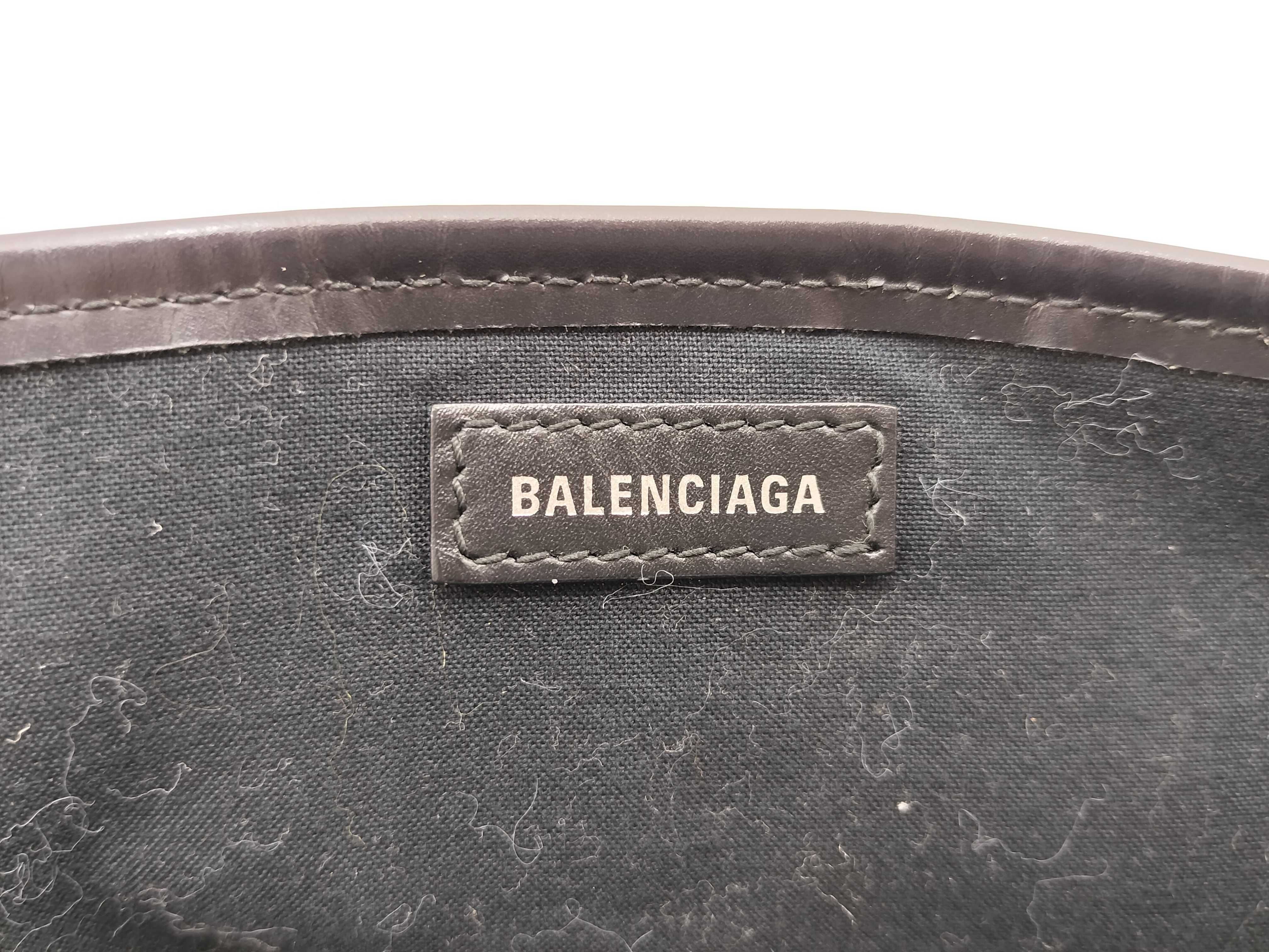 Navy Cabas Canvas x Leather Handbag Beige x Black 339933 Handbag — view 15