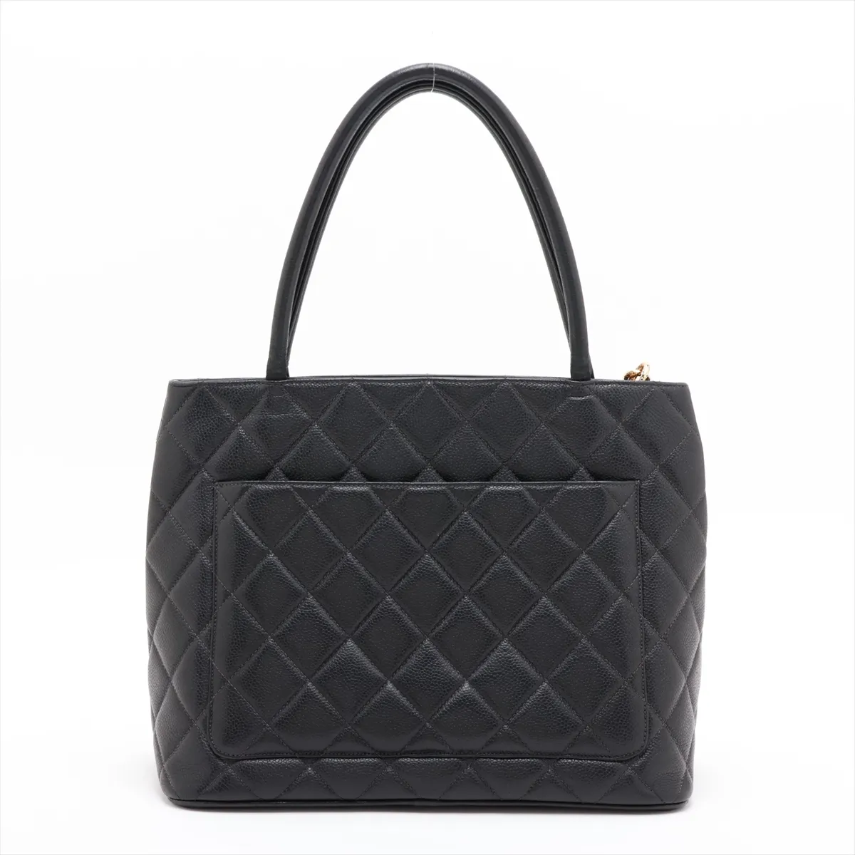 Reissue Caviar Skin Tote Bag, Black with Gold Hardware, 4450508, Series 4 — view 2