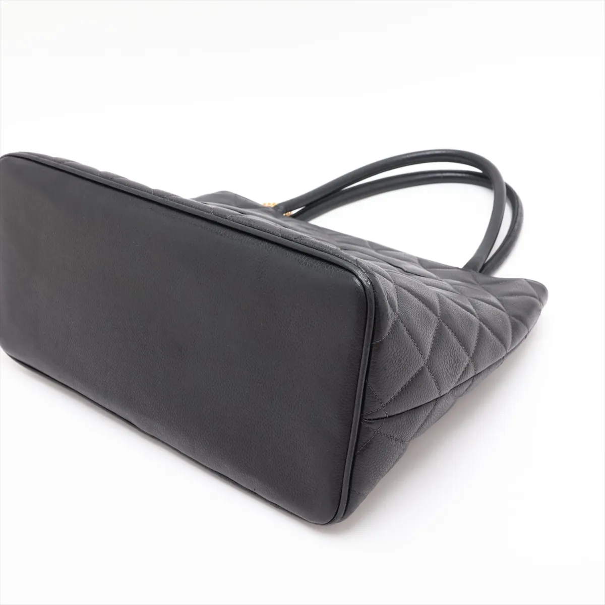 Reissue Caviar Skin Tote Bag, Black with Gold Hardware, 4450508, Series 4 — view 3