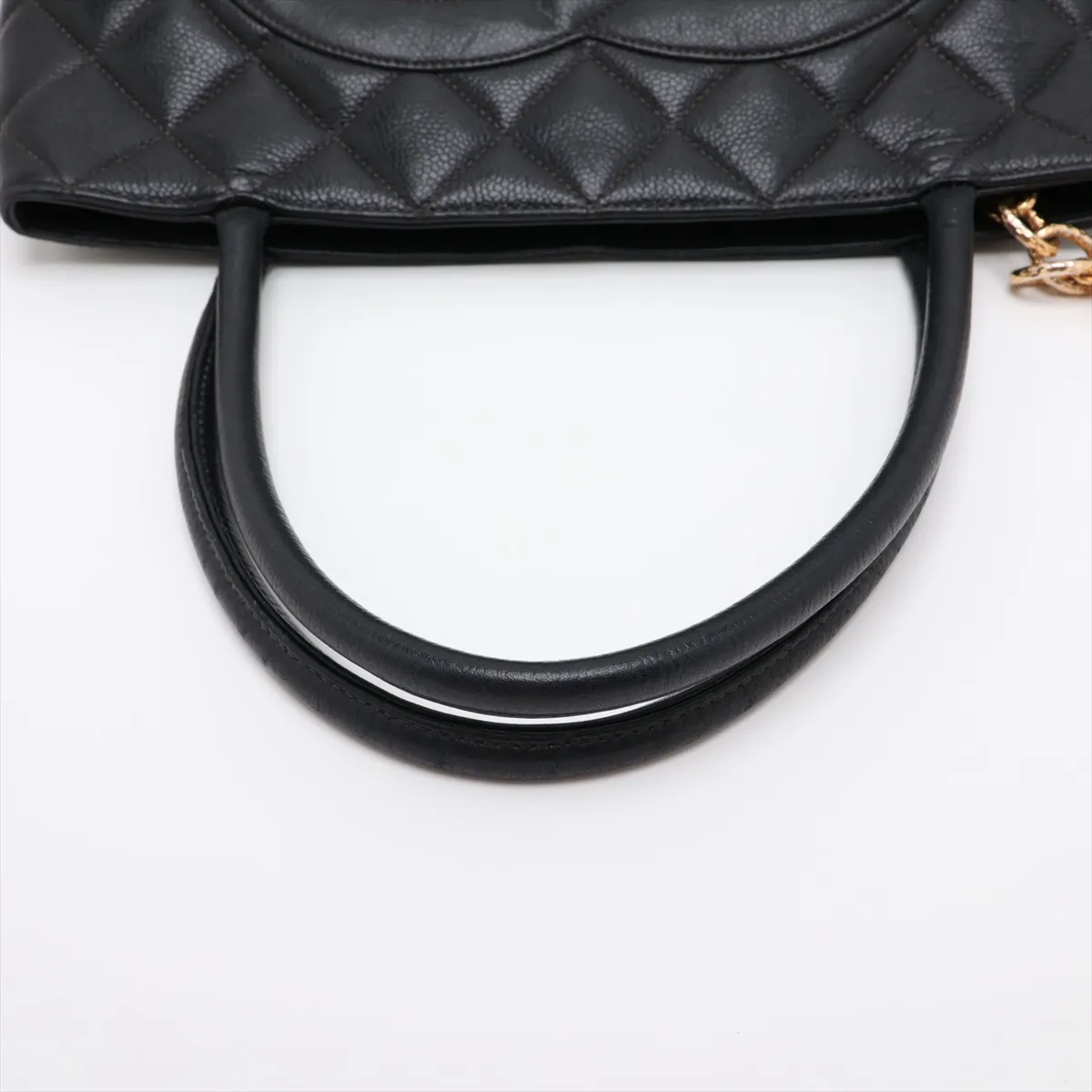 Reissue Caviar Skin Tote Bag, Black with Gold Hardware, 4450508, Series 4 — view 5