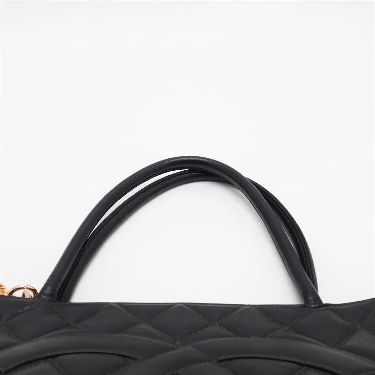 Reissue Caviar Skin Tote Bag, Black with Gold Hardware, 4450508, Series 4 — view 6