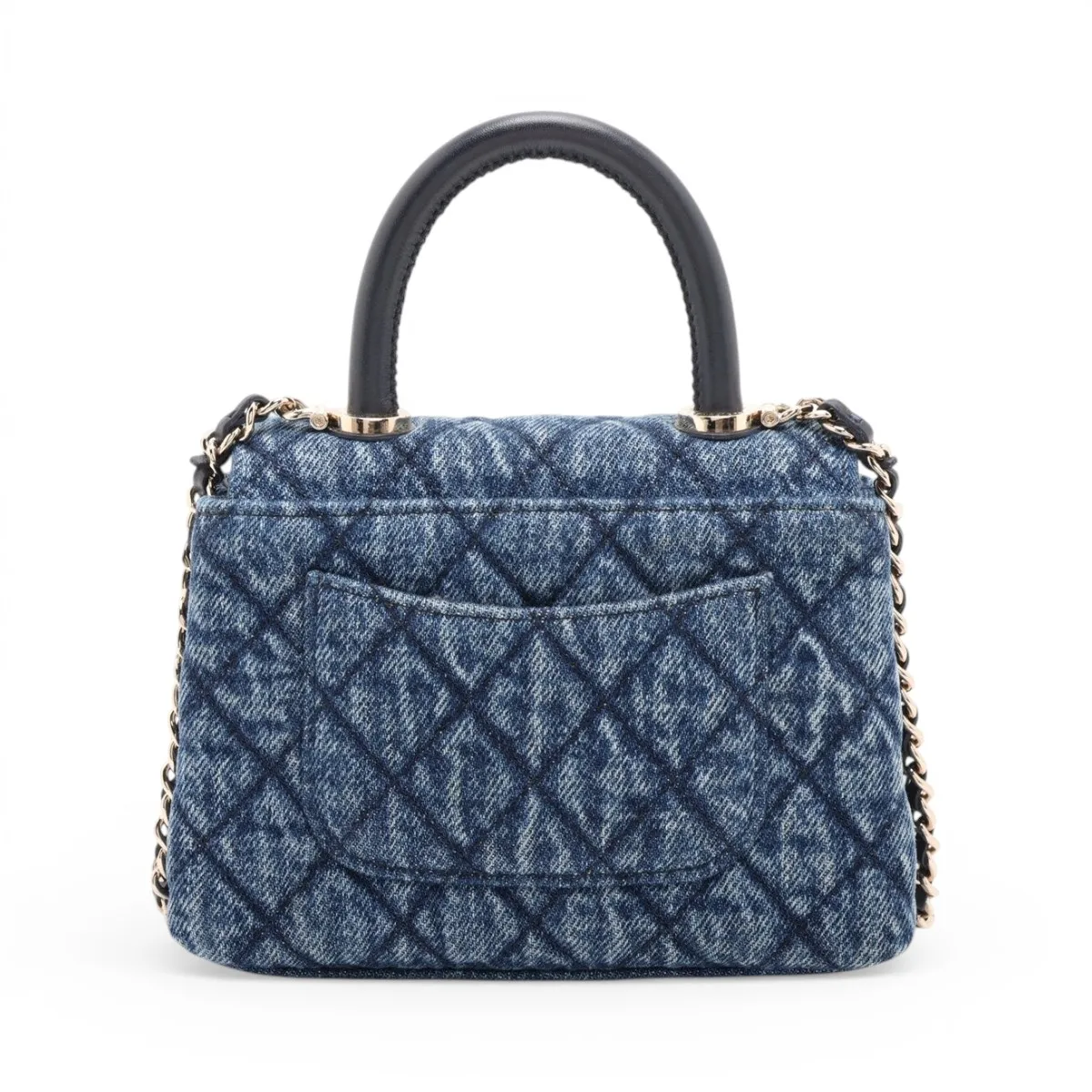 [Individually packaged] Chanel Coco Handle Mini Denim x Leather 2-Way Handbag, Blue, Gold Hardware, EHL3HNL3, Random Serial Number — view 2