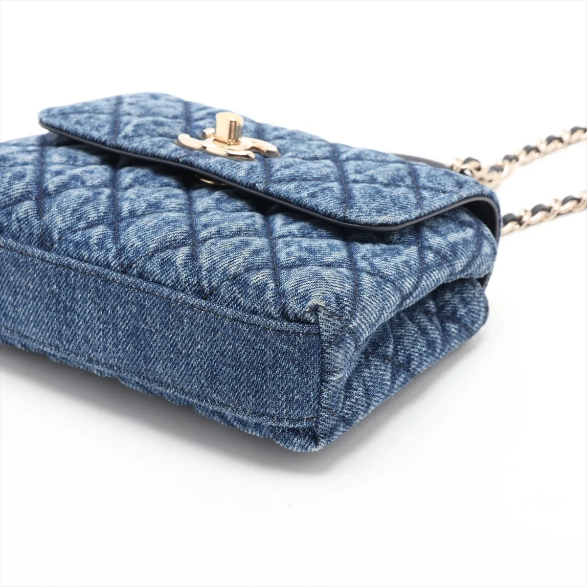 [Individually packaged] Chanel Coco Handle Mini Denim x Leather 2-Way Handbag, Blue, Gold Hardware, EHL3HNL3, Random Serial Number — view 3