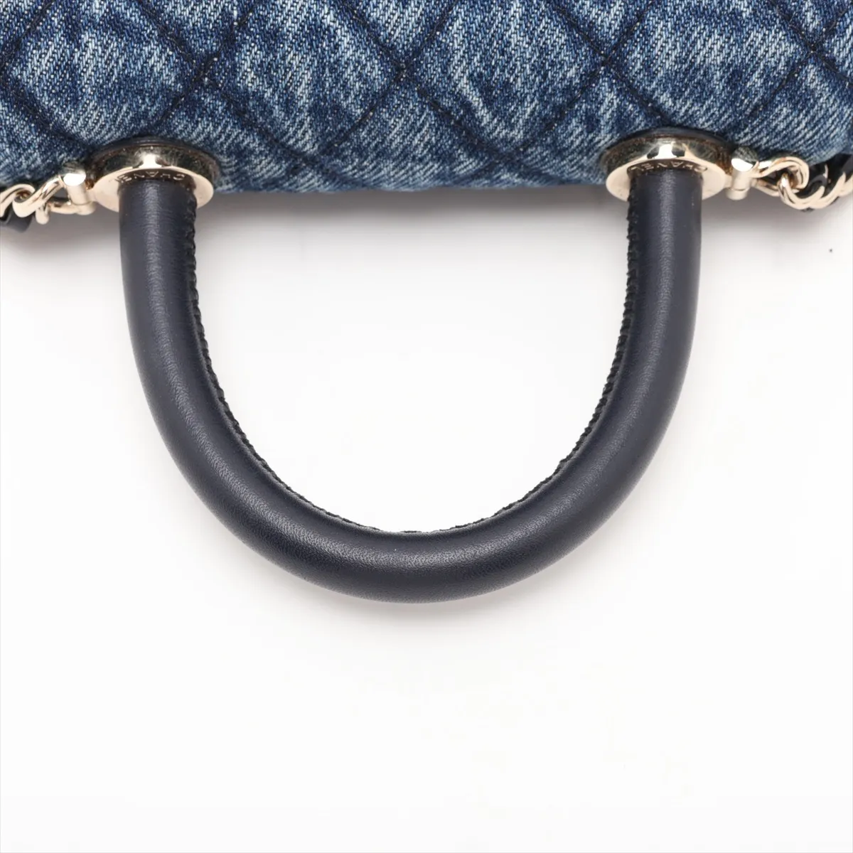 [Individually packaged] Chanel Coco Handle Mini Denim x Leather 2-Way Handbag, Blue, Gold Hardware, EHL3HNL3, Random Serial Number — view 5