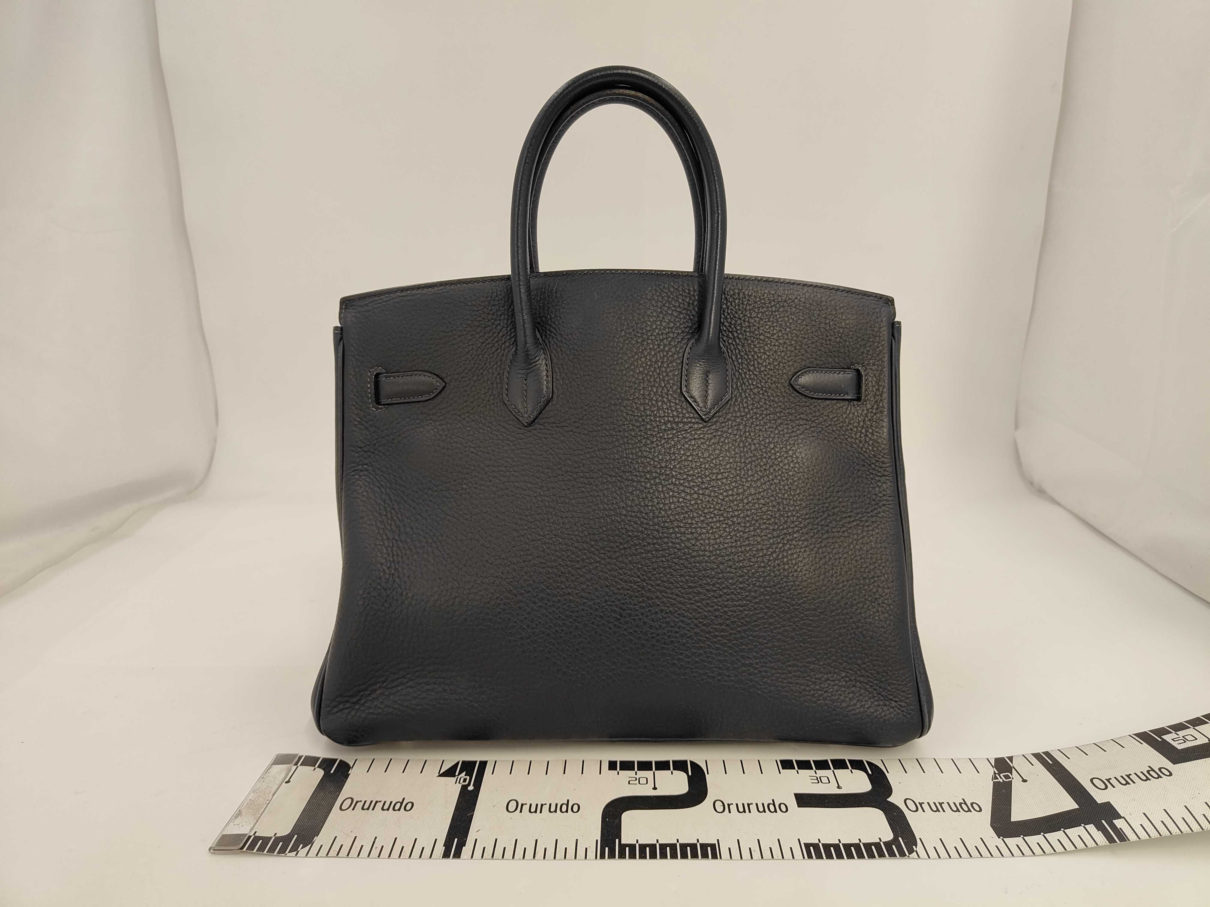 Birkin handbag (navy blue) — view 2