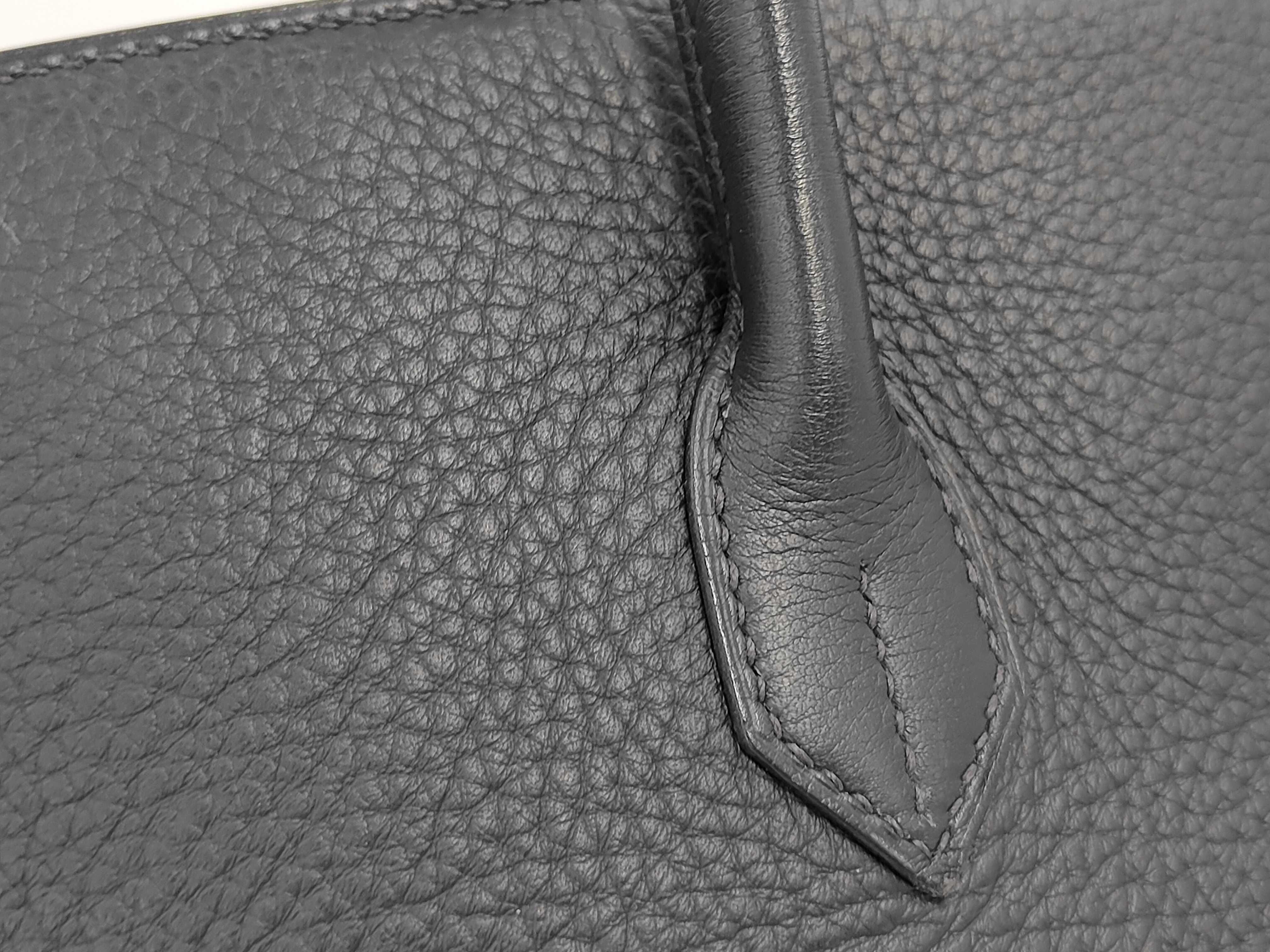 Birkin handbag (navy blue) — view 3