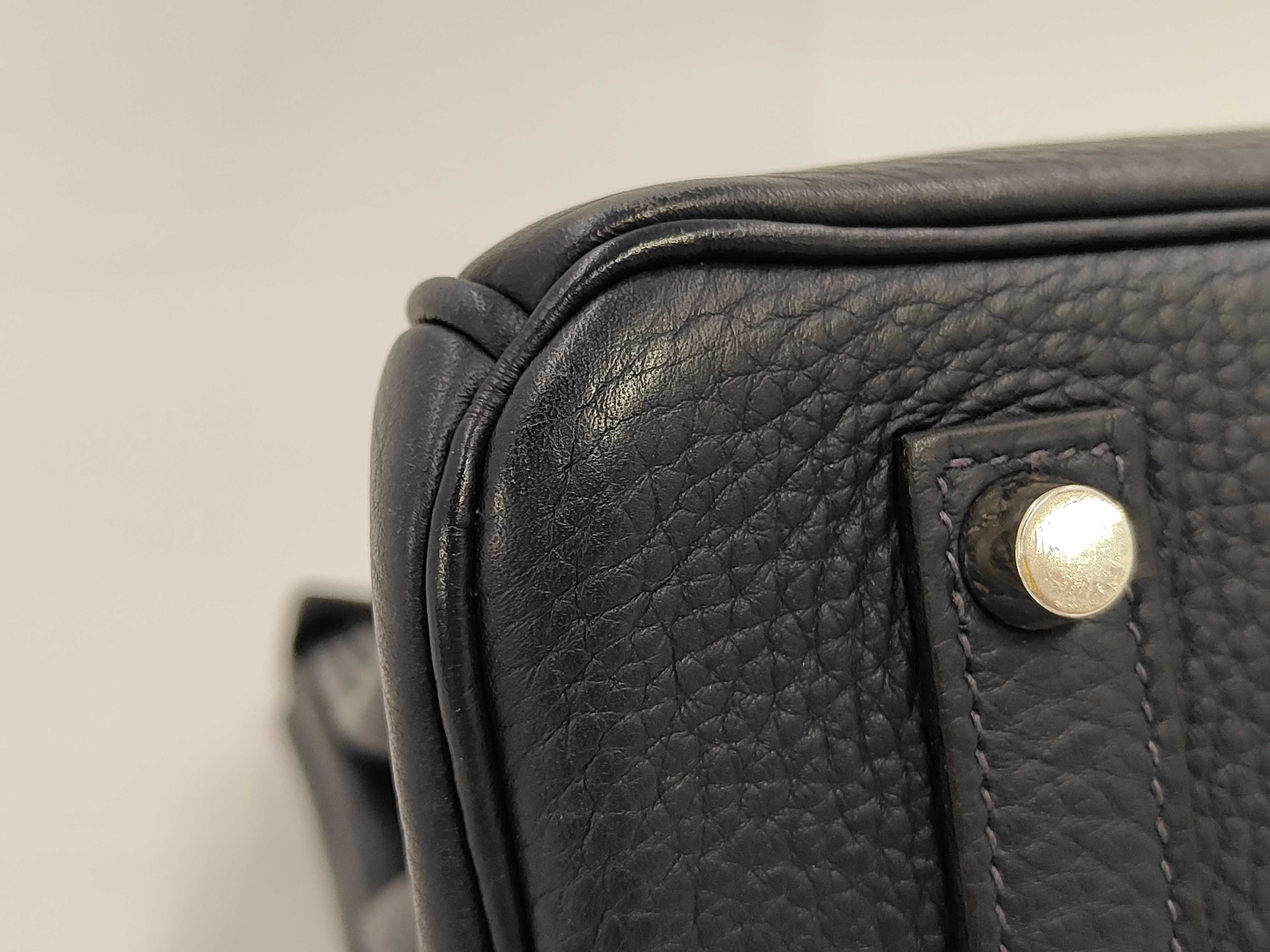 Birkin handbag (navy blue) — view 6