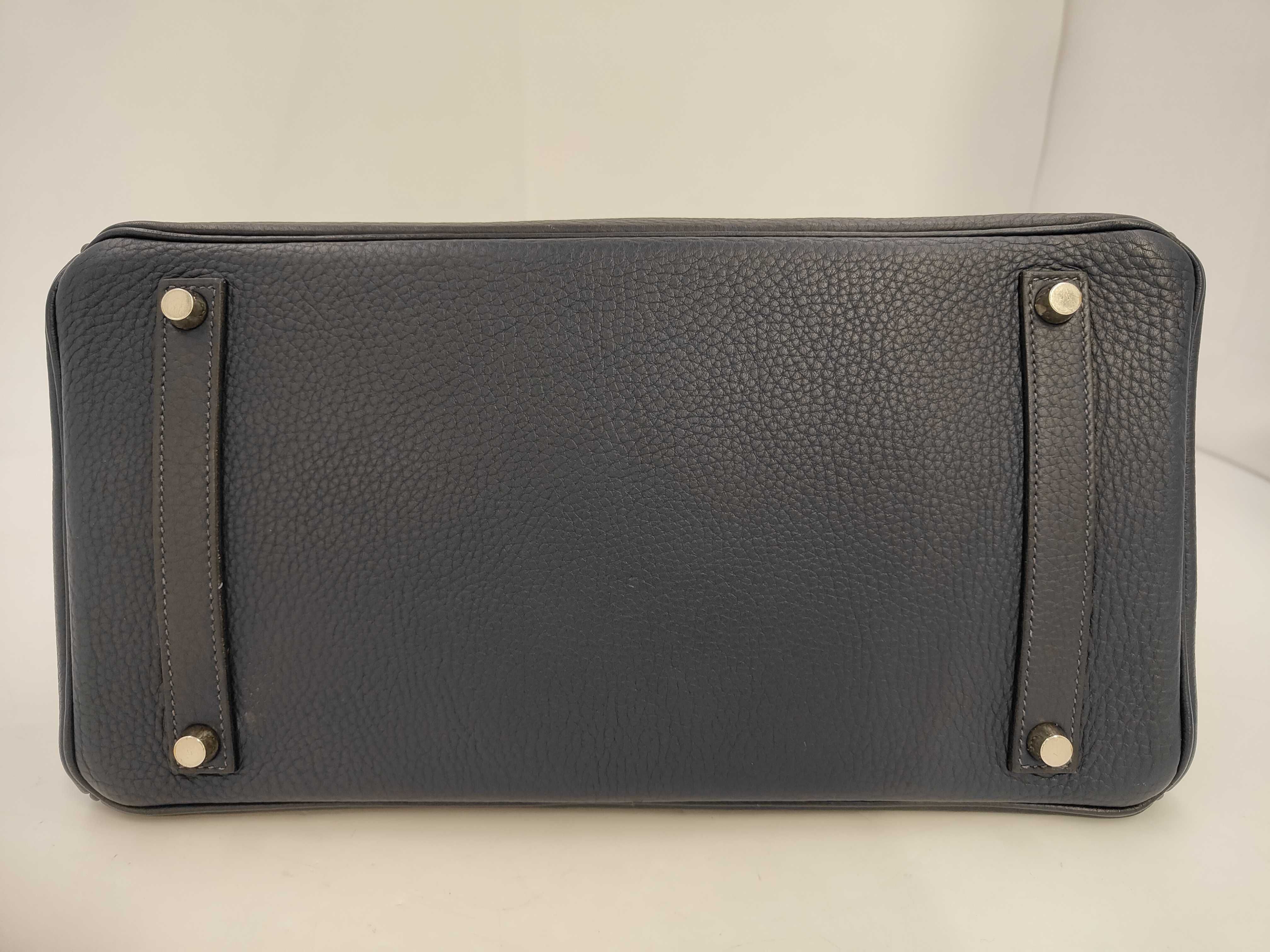 Birkin handbag (navy blue) — view 7