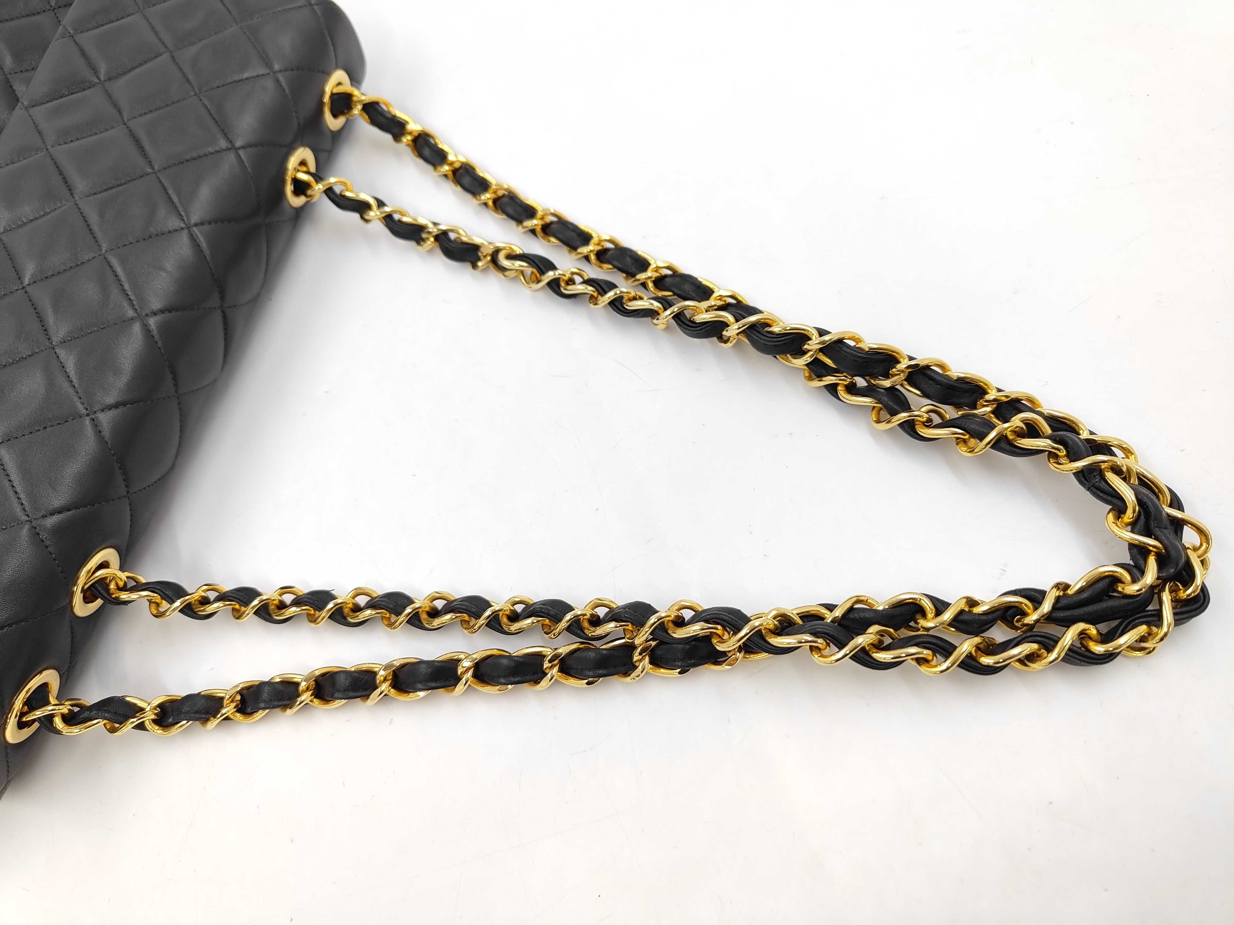 Lambskin Large Matelassé Shoulder Bag (Seal faint) — view 3