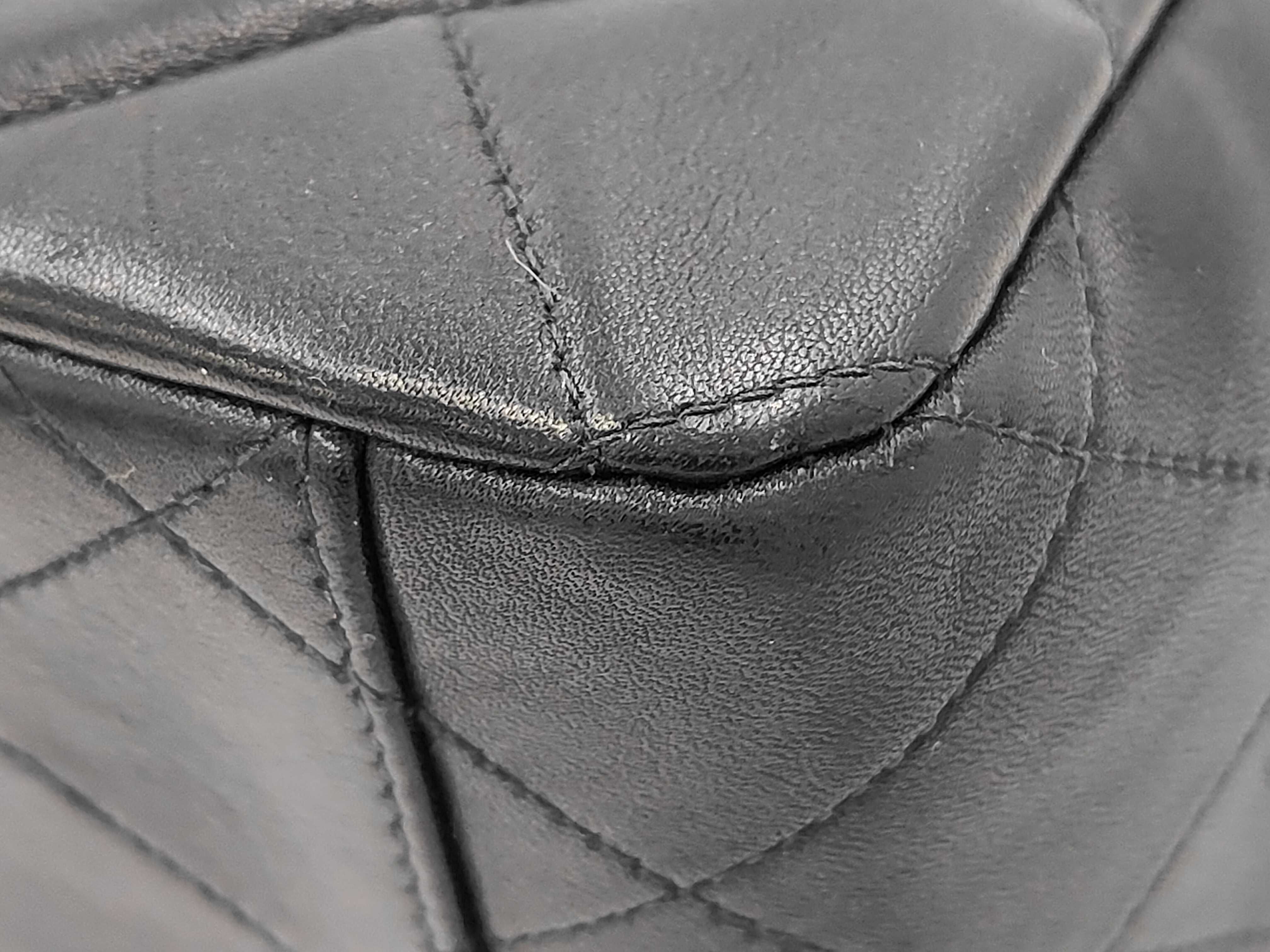 Lambskin Large Matelassé Shoulder Bag (Seal faint) — view 5