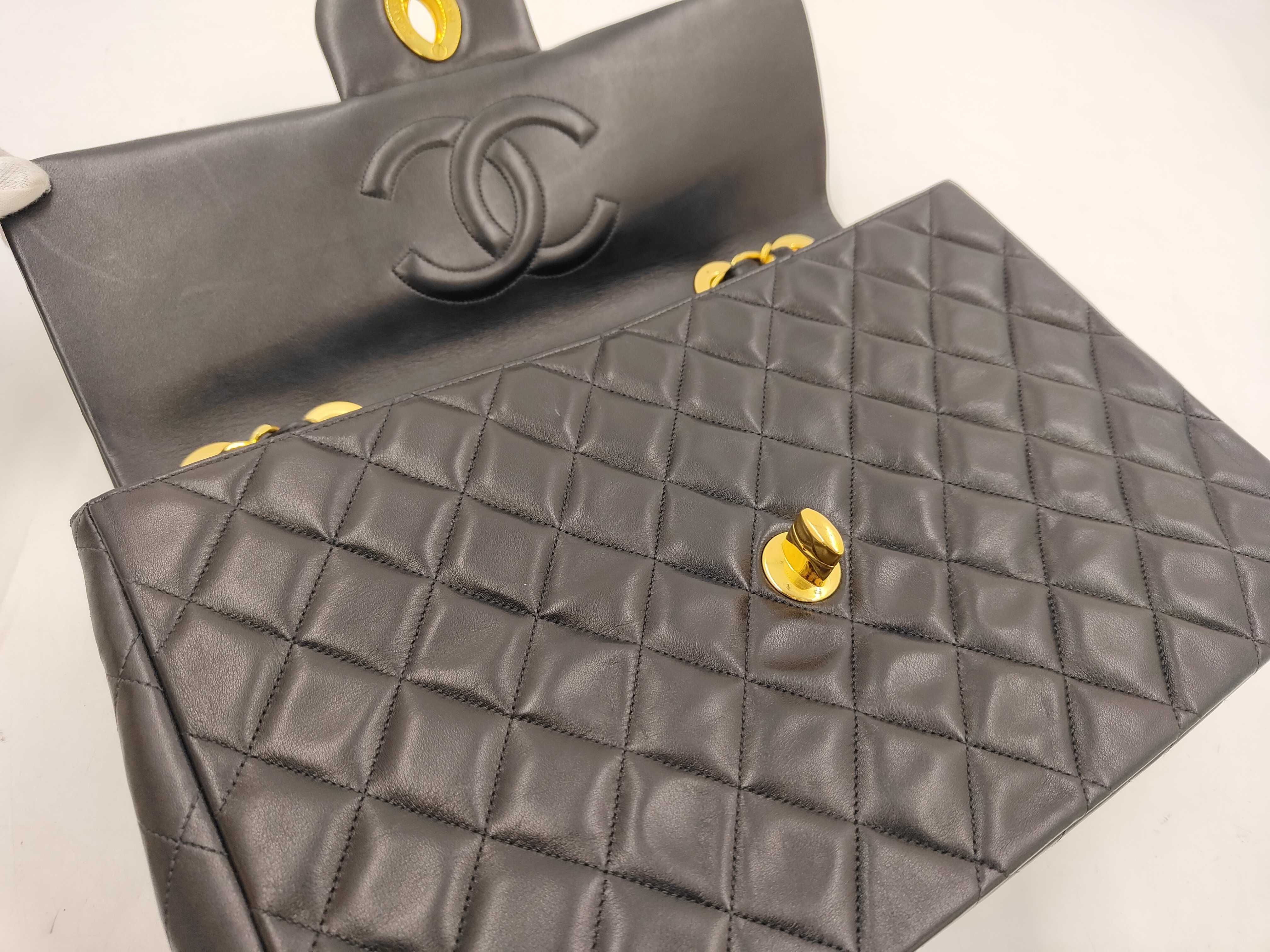 Lambskin Large Matelassé Shoulder Bag (Seal faint) — view 7