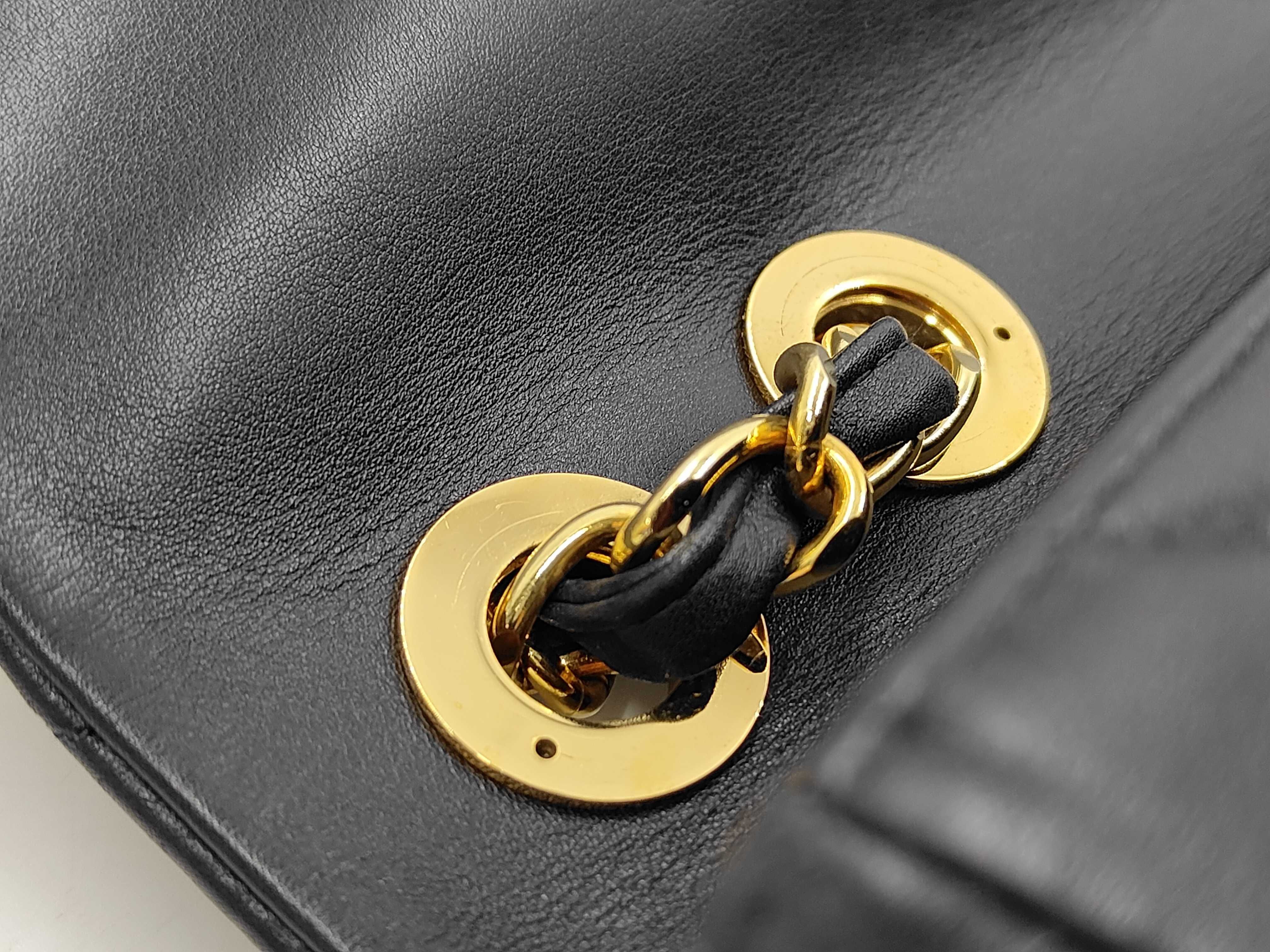 Lambskin Large Matelassé Shoulder Bag (Seal faint) — view 8