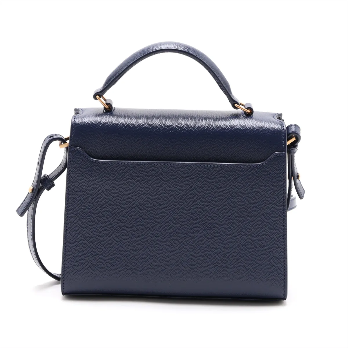 Cassandra 623039 Leather 2-Way Handbag Navy (Serial Error) — view 2