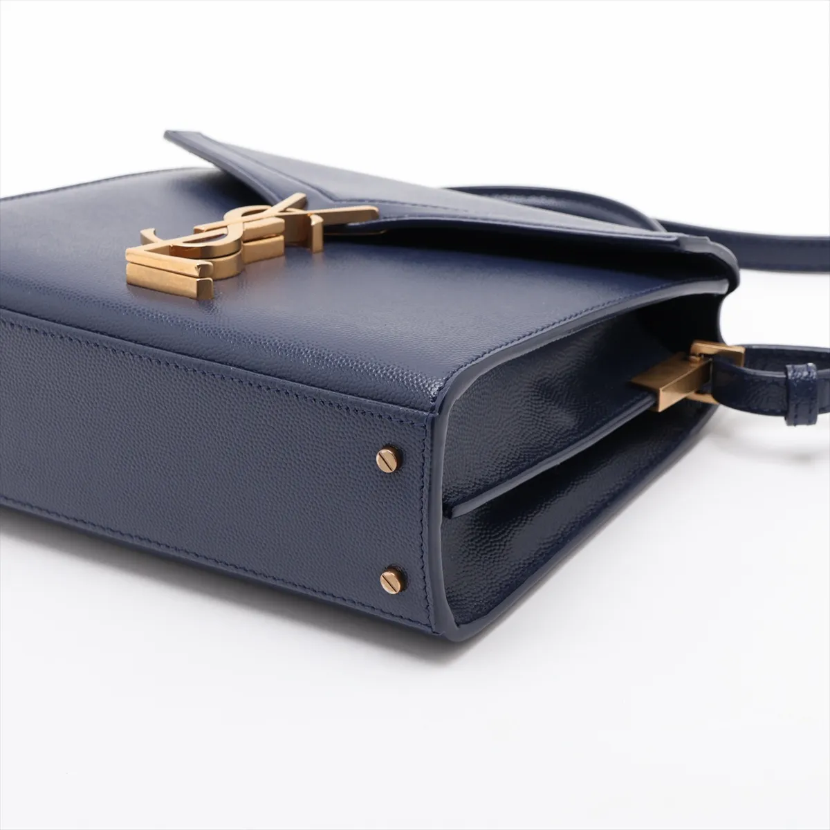 Cassandra 623039 Leather 2-Way Handbag Navy (Serial Error) — view 3