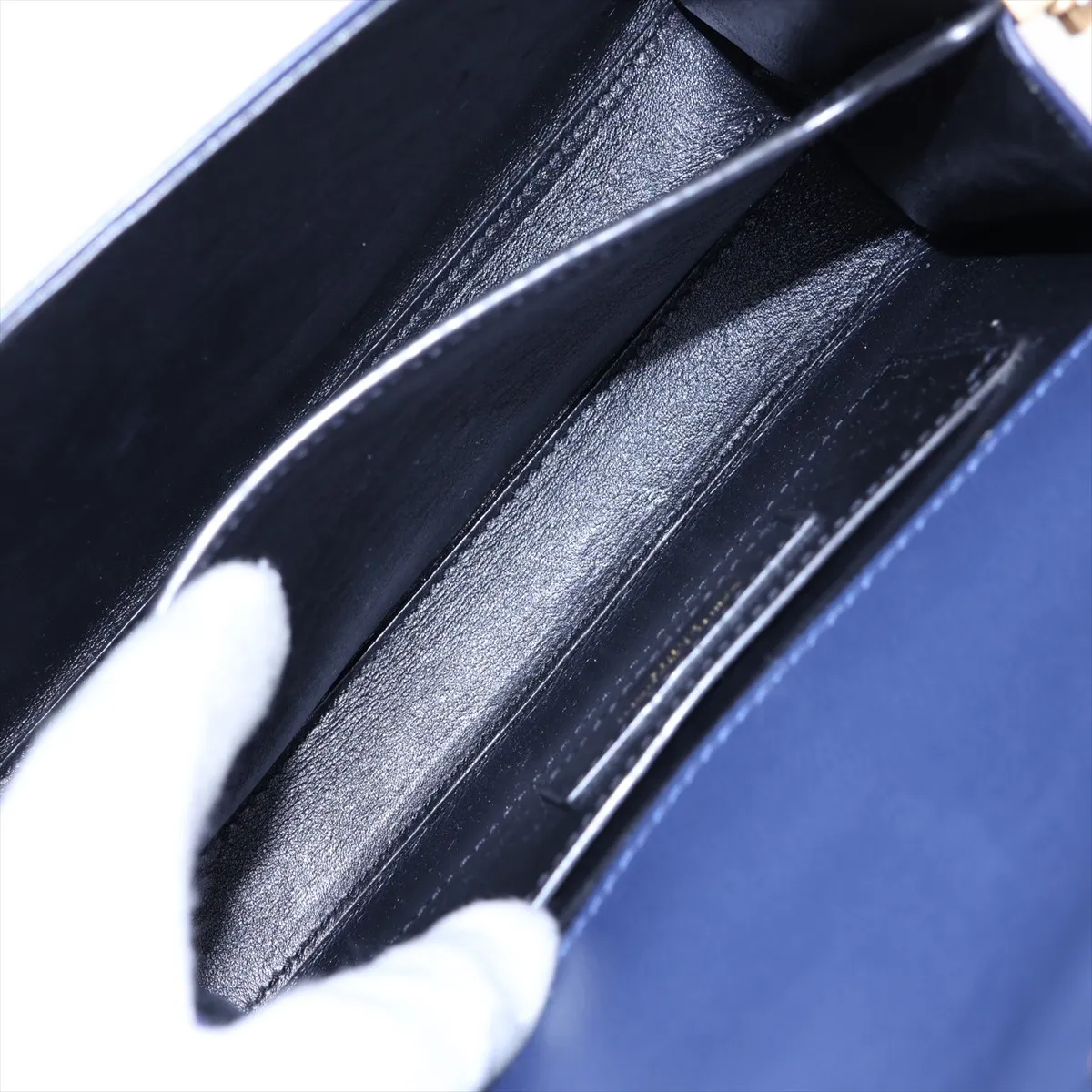 Cassandra 623039 Leather 2-Way Handbag Navy (Serial Error) — view 7