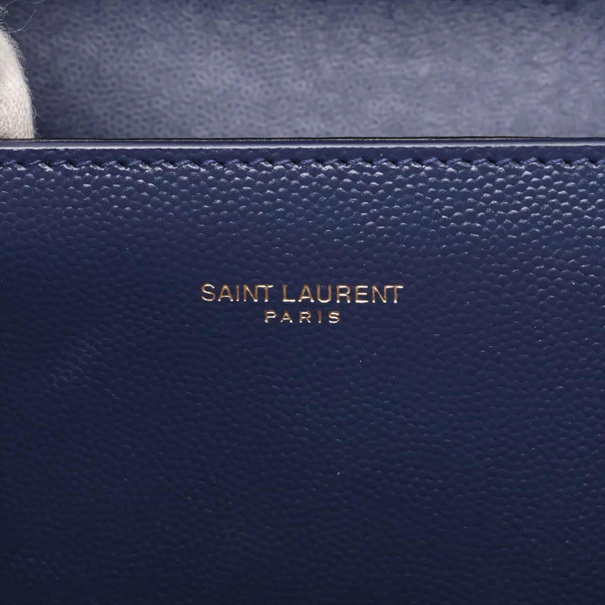 Cassandra 623039 Leather 2-Way Handbag Navy (Serial Error) — view 8