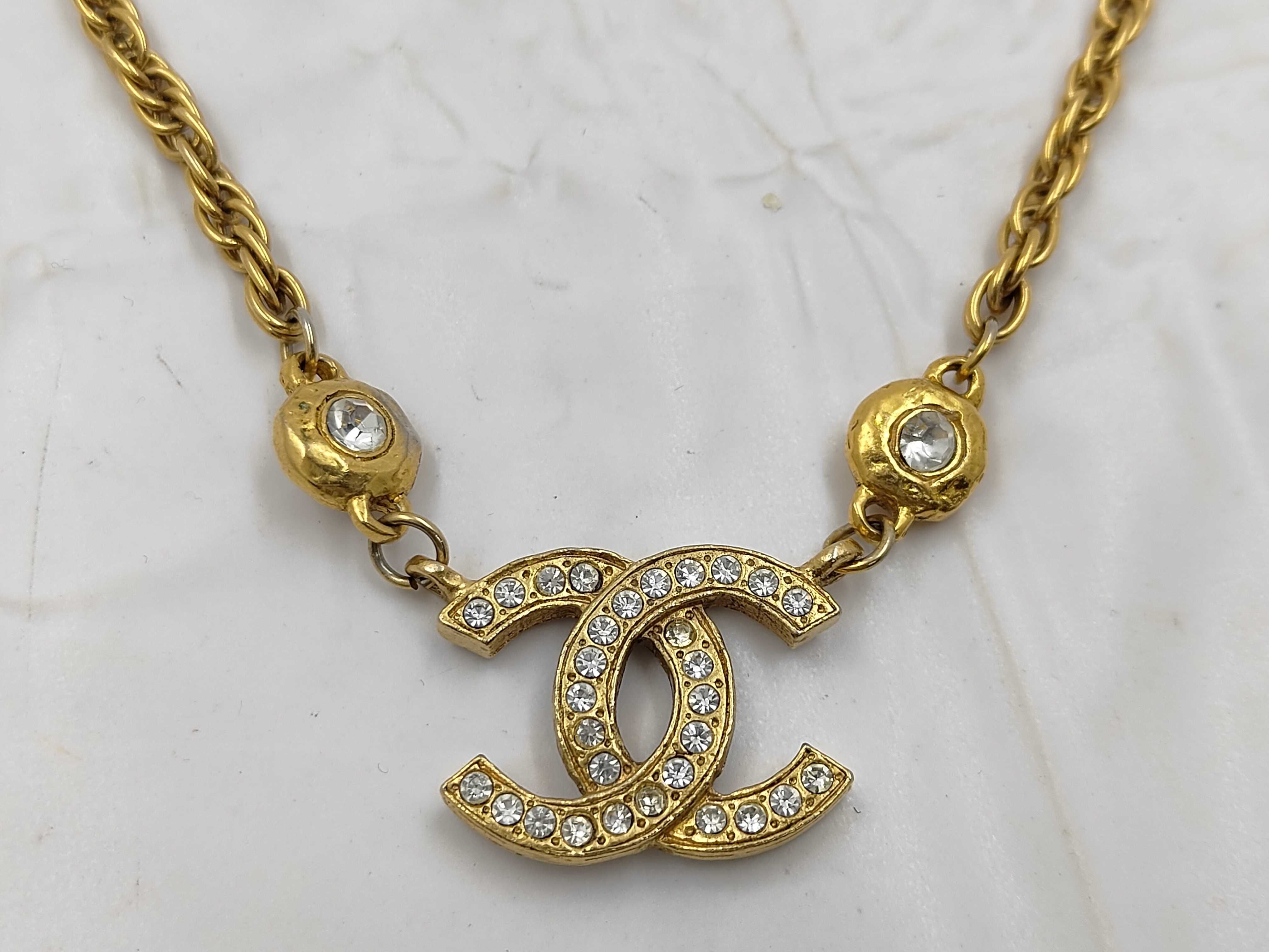 Coco Mark Rhinestone Necklace — view 2