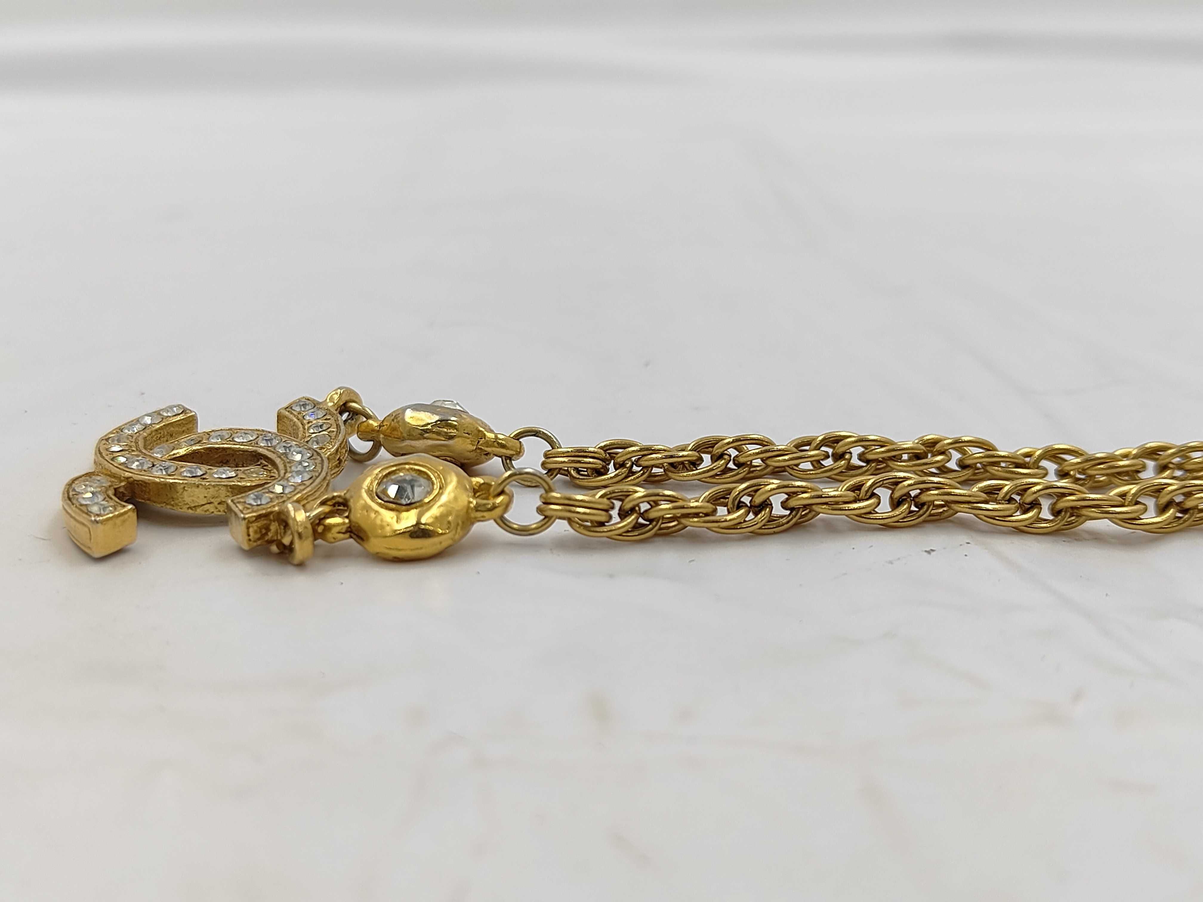 Coco Mark Rhinestone Necklace — view 3