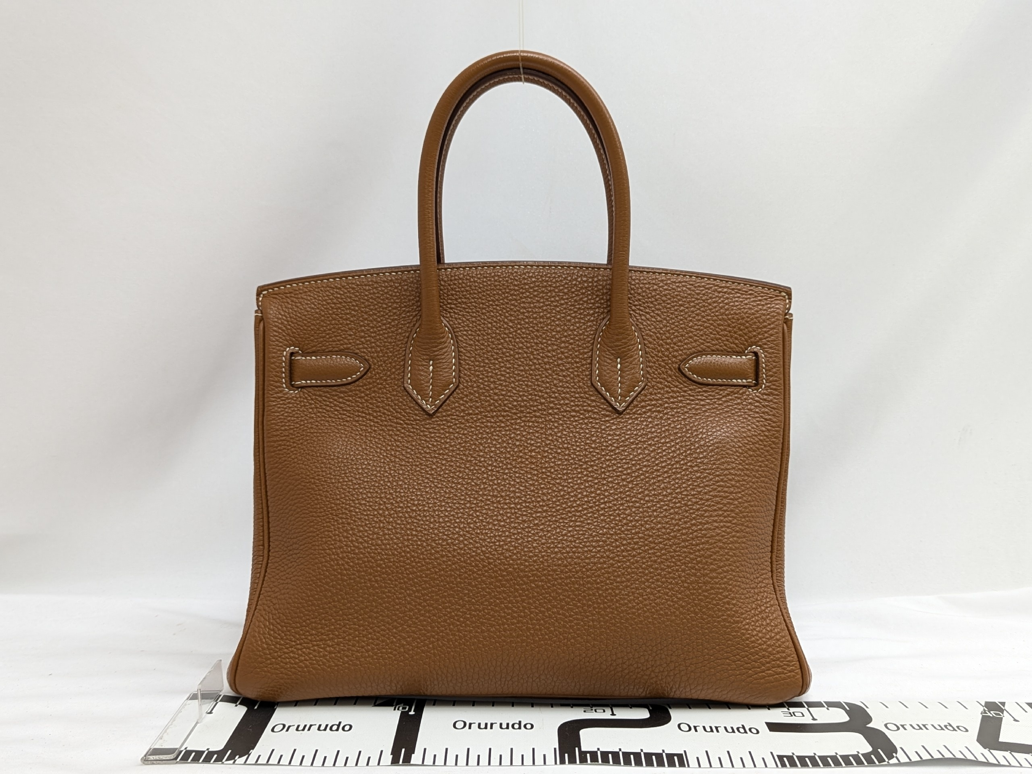 Birkin 30 Togo Gold Silver Hardware I Stamp Tote Bag — view 2