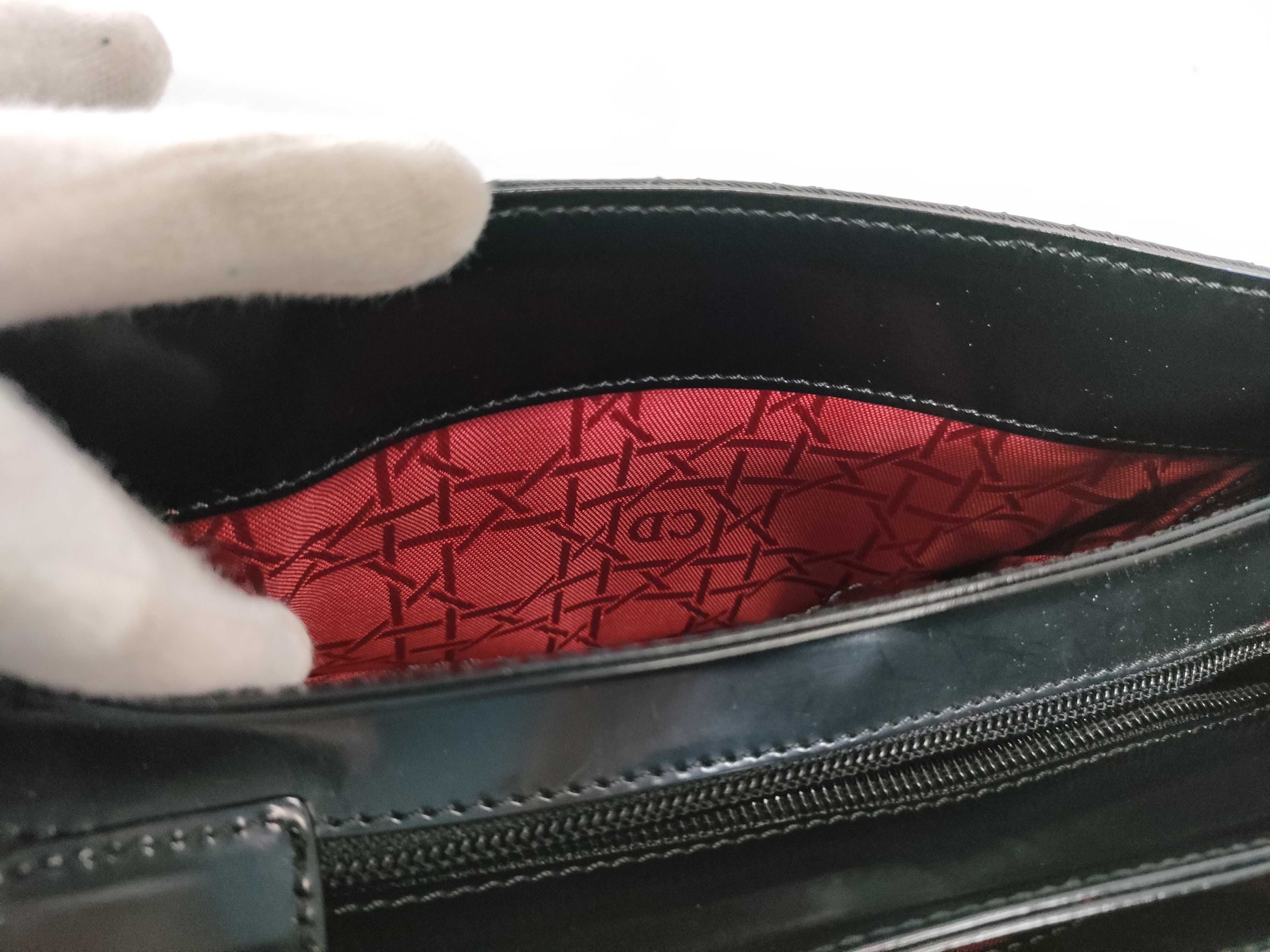 Black One-Shoulder Shoulder Bag with Stiff Zipper — view 15