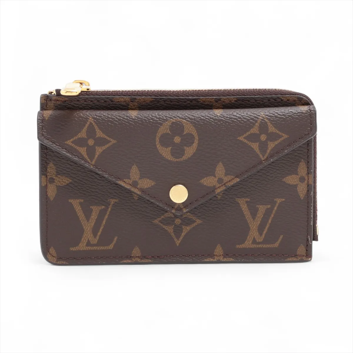 Monogram Portecarte Verso M69431 Black x Brown Coin Case (RFID detected)