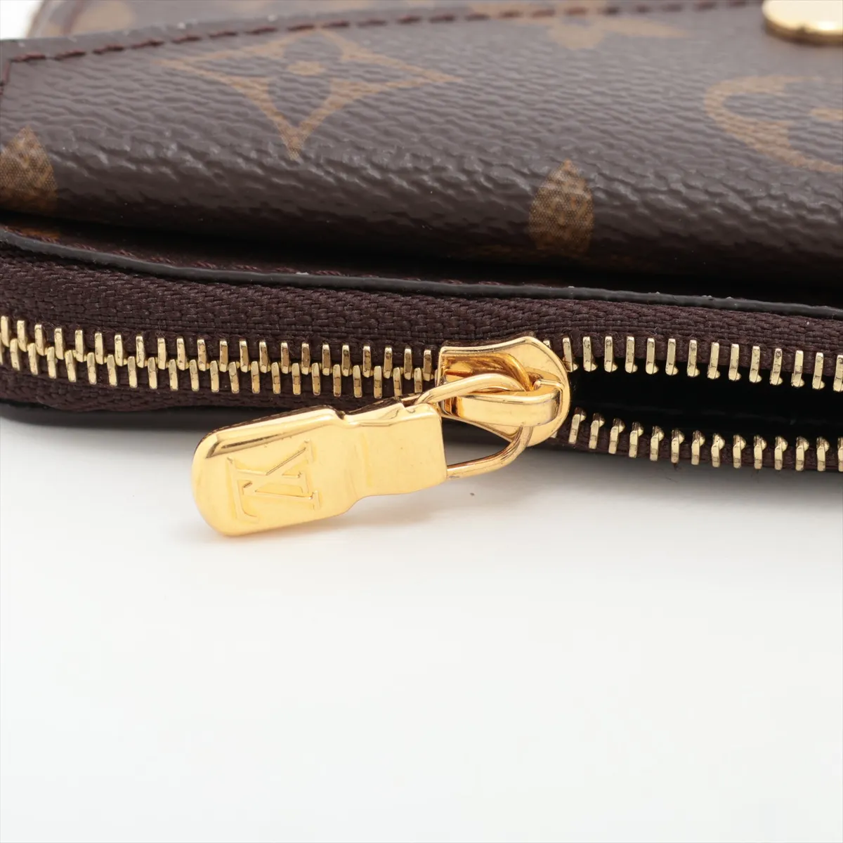 Monogram Portecarte Verso M69431 Black x Brown Coin Case (RFID detected) — view 8