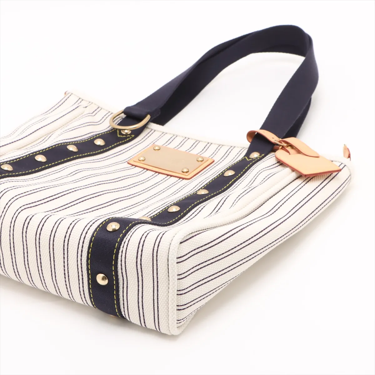 Antigua Hippo MM M40132 SP1017 White x Navy with initials — view 3