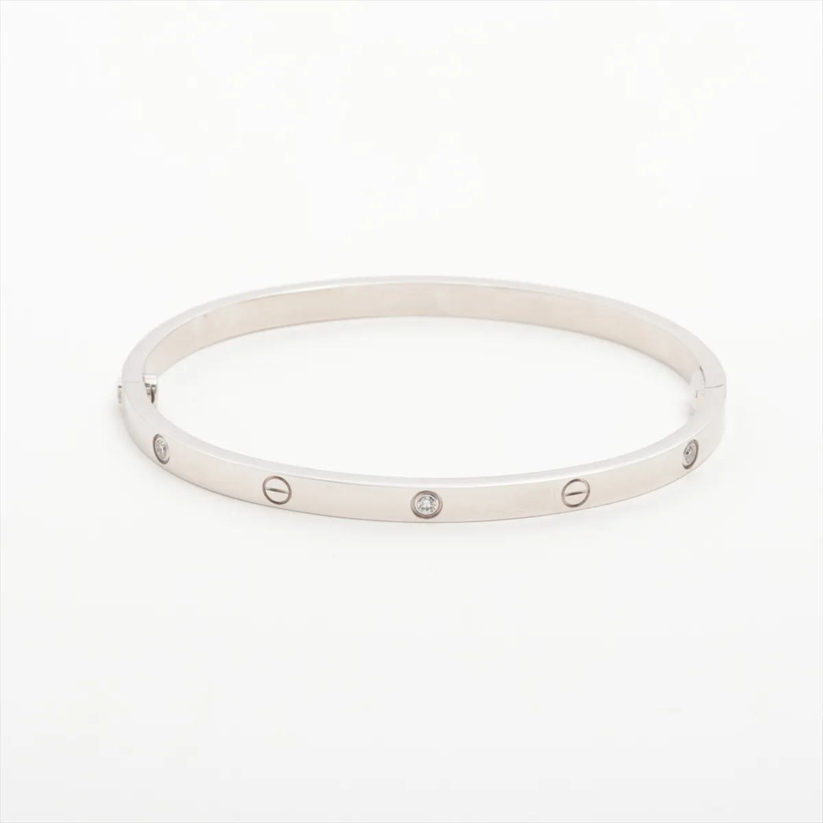 Love SM Half Diamond Bracelet 750 (WG) 18.5g 16 HFX688 (with screwdriver, PG) — view 2