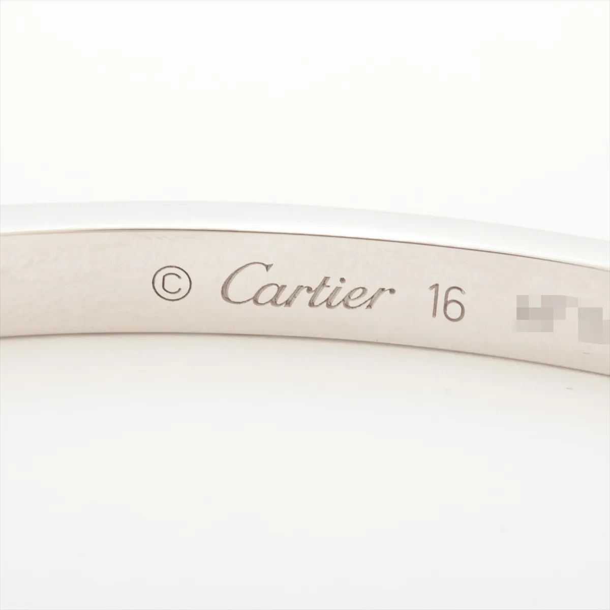 Love SM Half Diamond Bracelet 750 (WG) 18.5g 16 HFX688 (with screwdriver, PG) — view 6