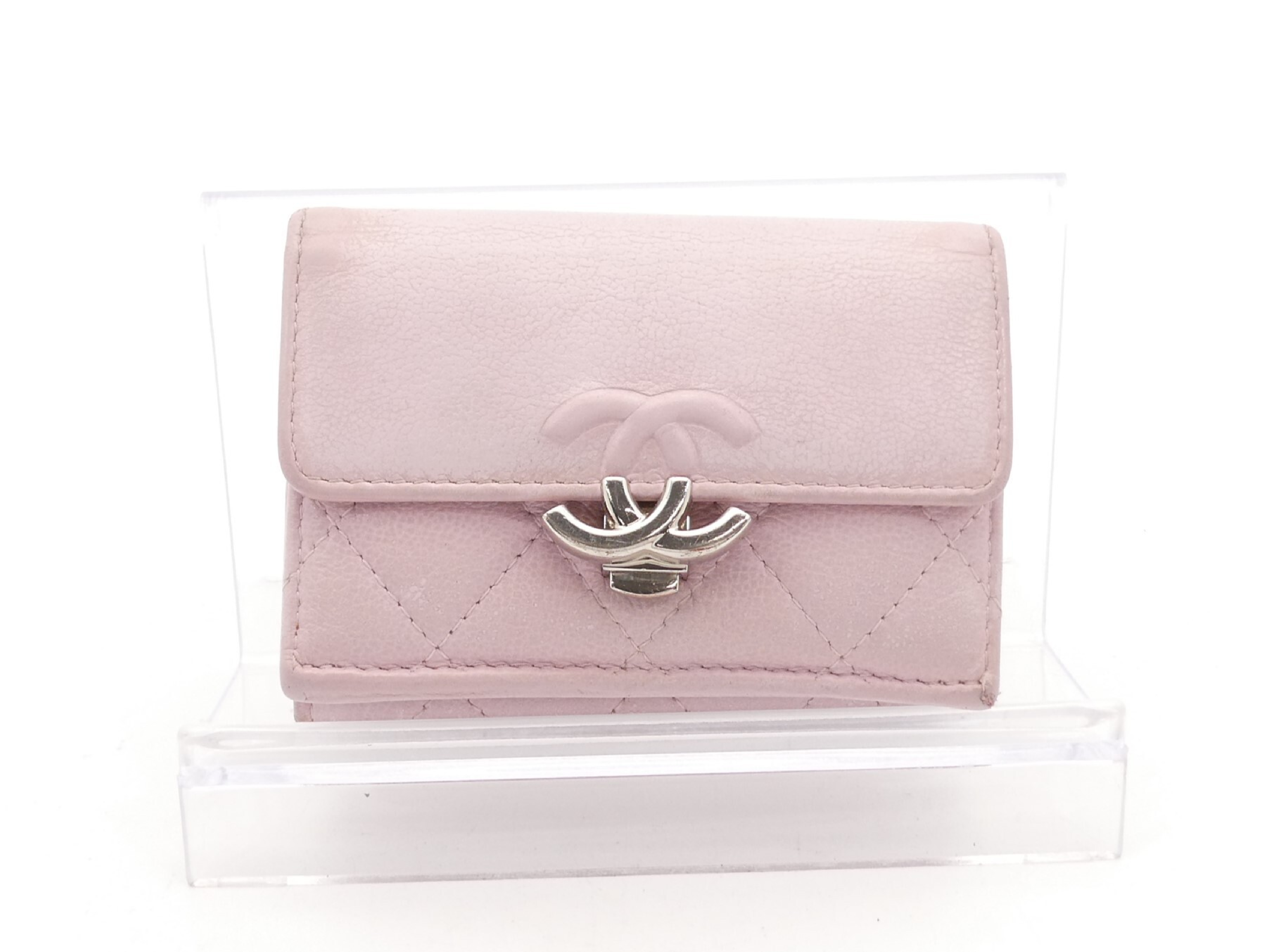 Matelassé Coco Mark Tri-fold Wallet