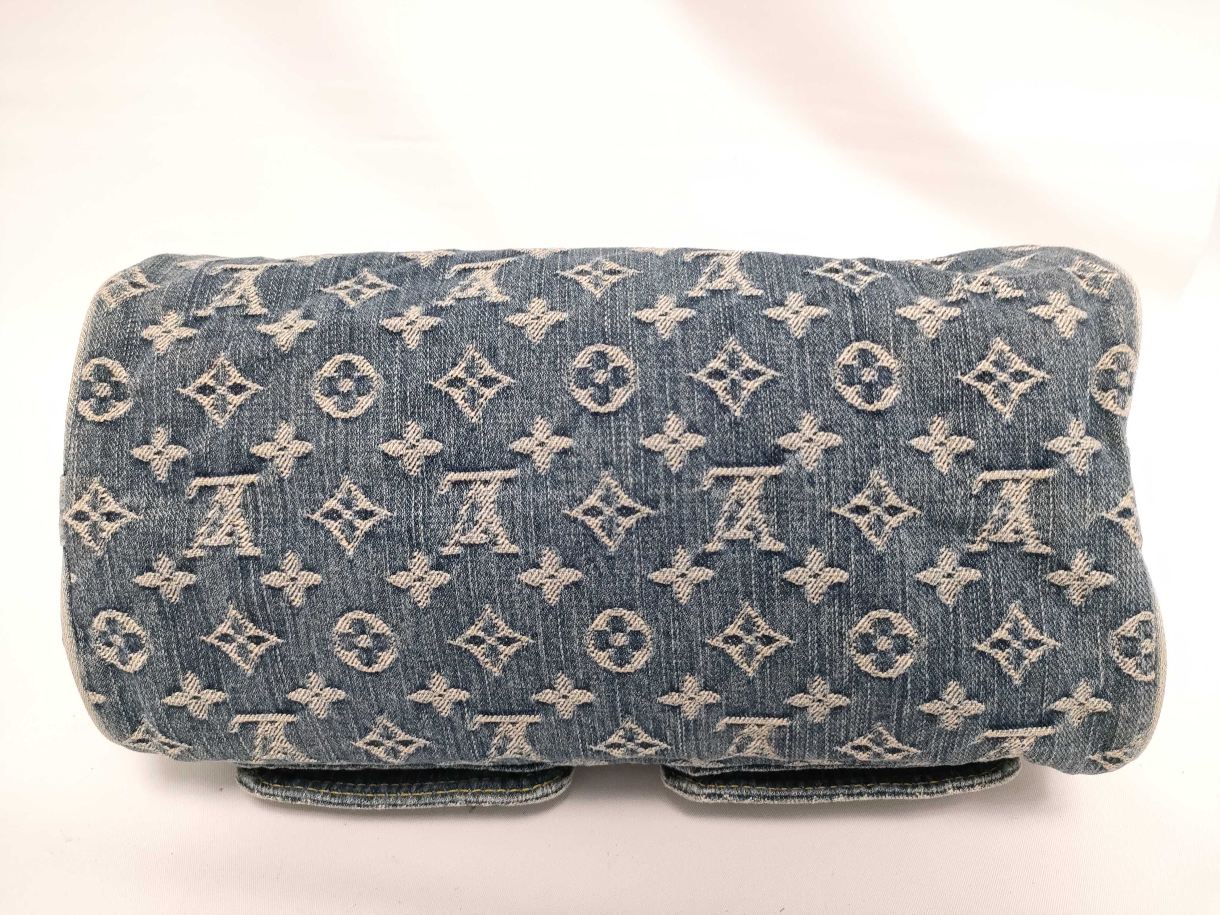 Monogram Denim Handbag — view 3