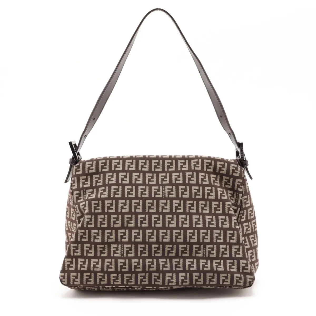 Zucchino Mamma Bucket 8BR001 Canvas x Leather Shoulder Bag Brown — view 2