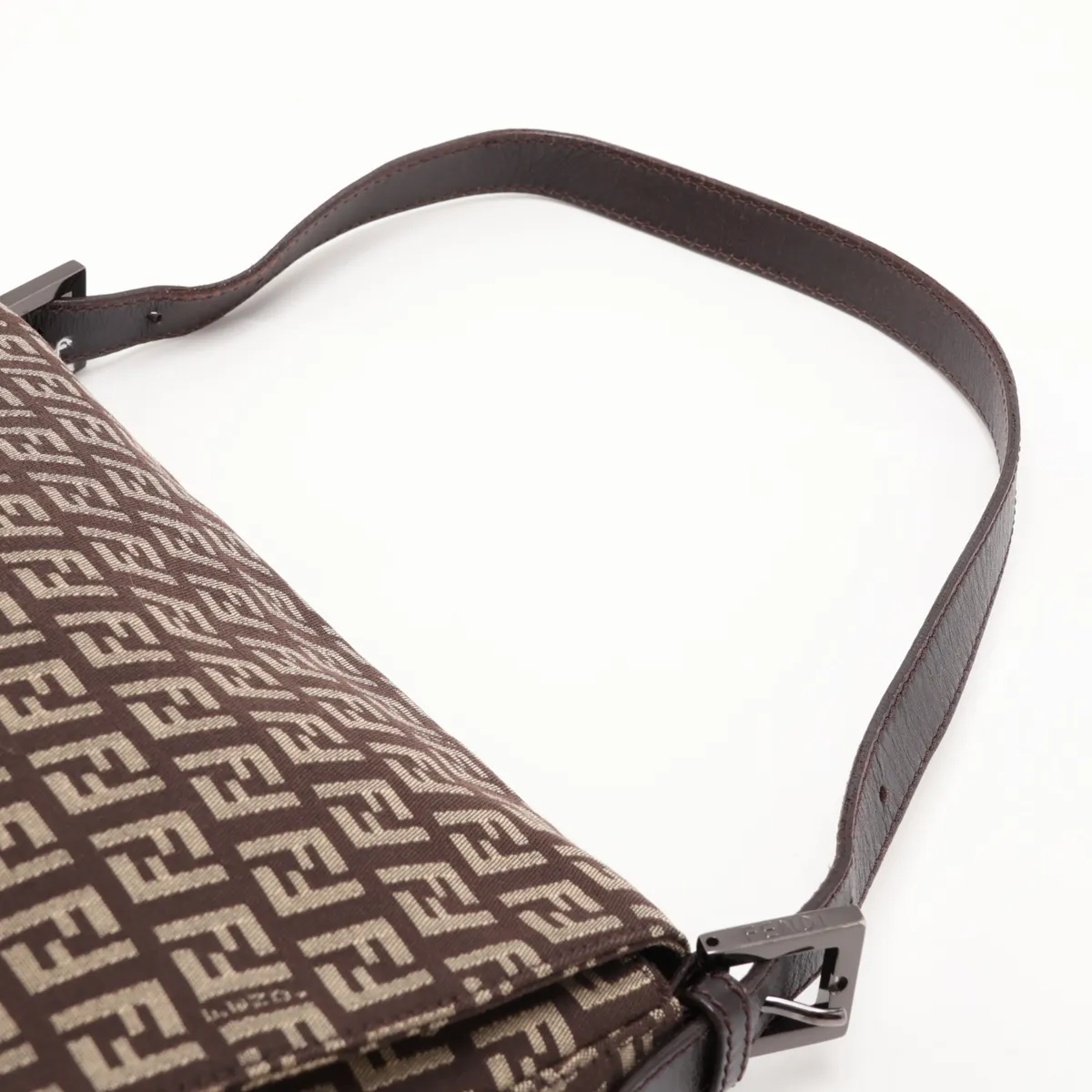 Zucchino Mamma Bucket 8BR001 Canvas x Leather Shoulder Bag Brown — view 5