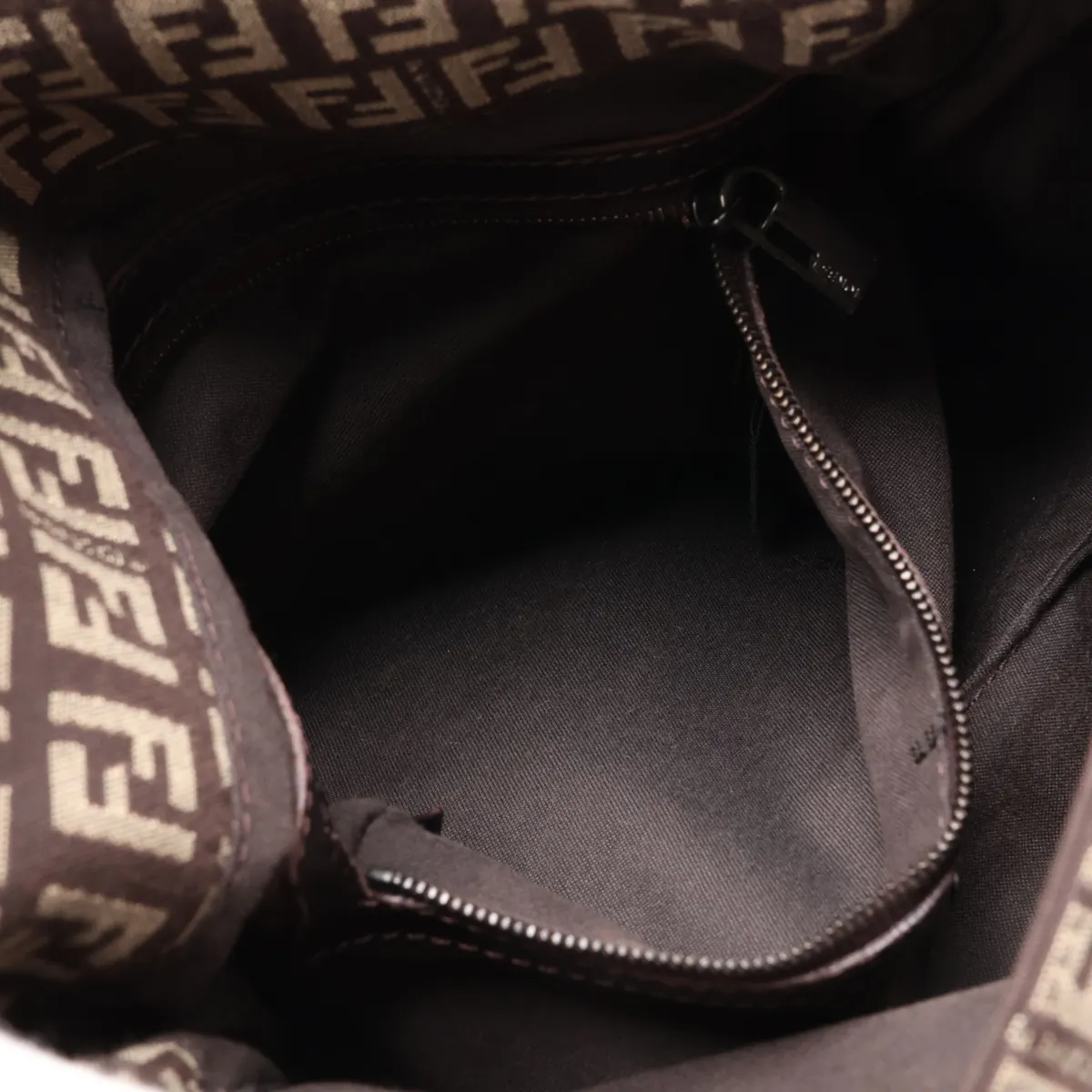 Zucchino Mamma Bucket 8BR001 Canvas x Leather Shoulder Bag Brown — view 7