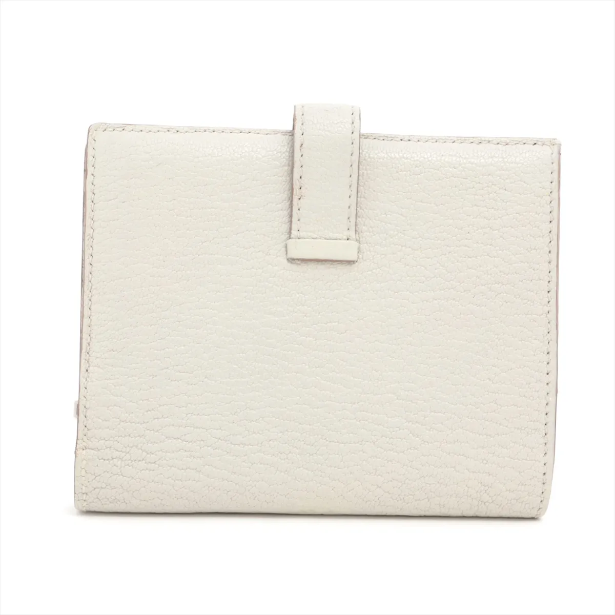 Bearn Compact Chevre Mysore Compact Wallet, Gray, Silver Hardware, W: 2024 — view 2