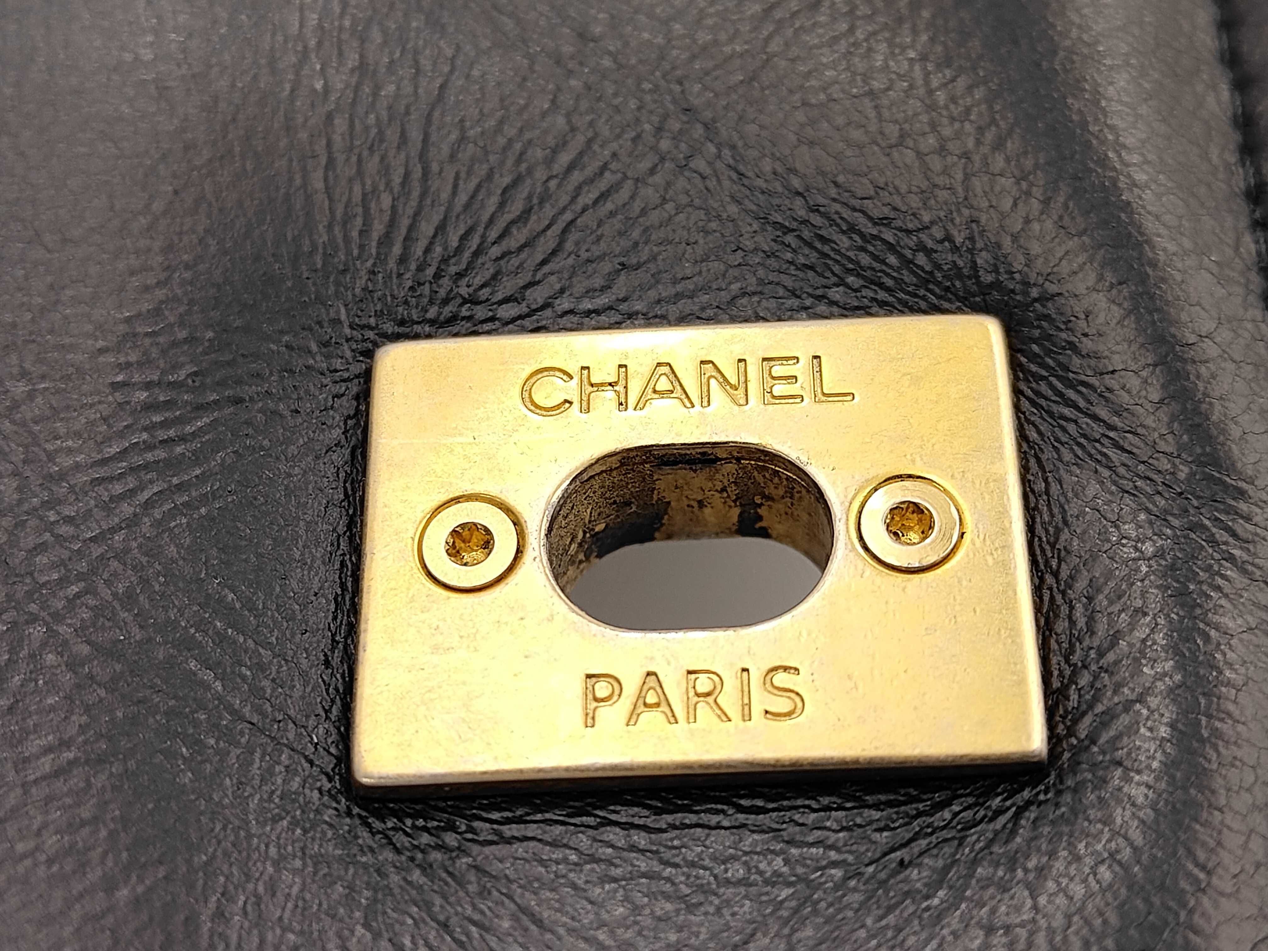 Matelassé Chain Wallet, Lambskin, Navy Bag — view 12
