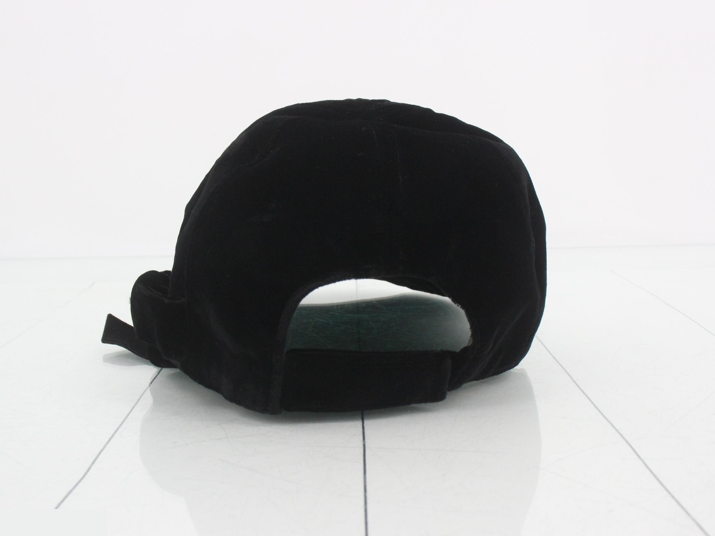 Coco Mark Velour Hat with Ribbon, Size M — view 2